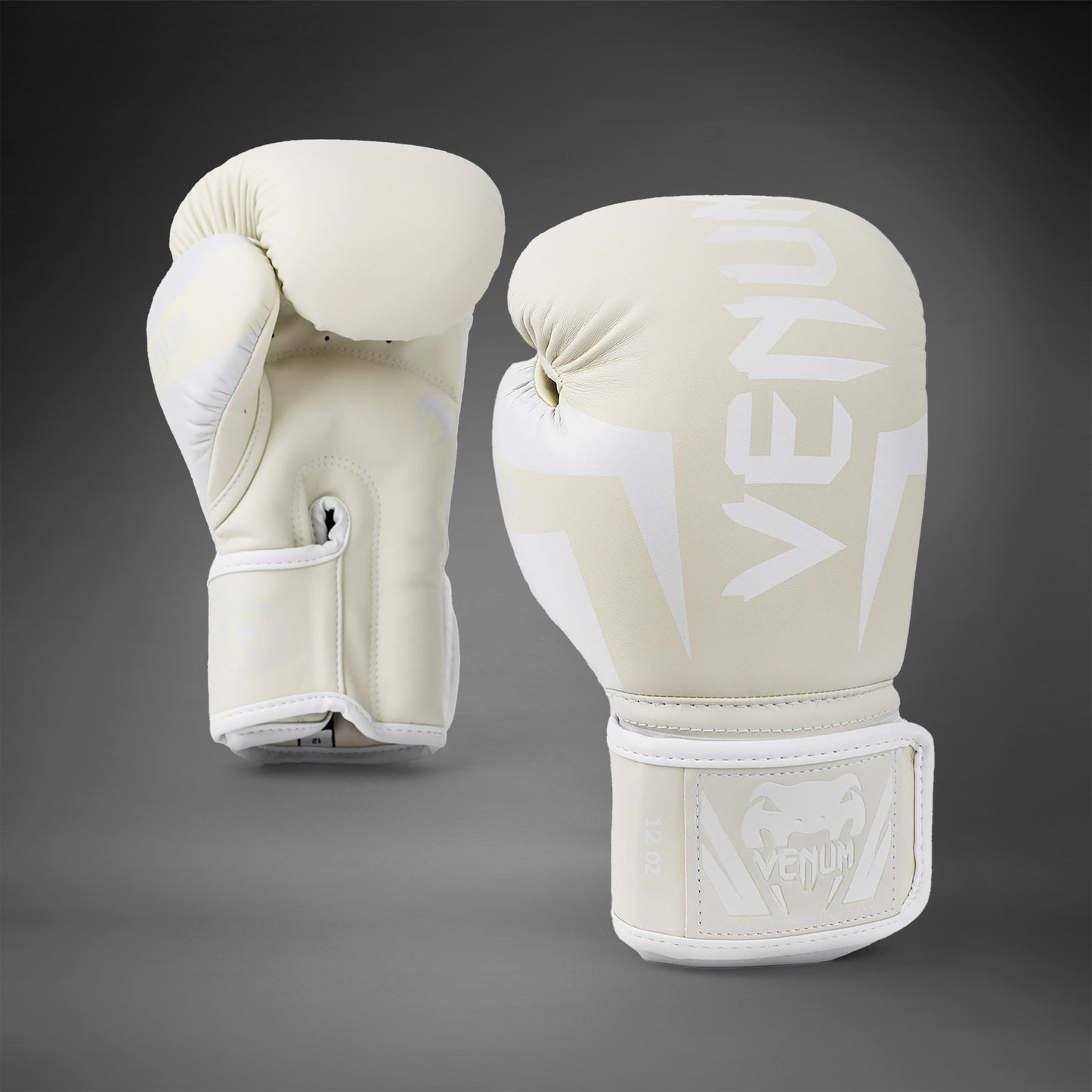 Venum Elite Boxing Gloves - White/Ivory