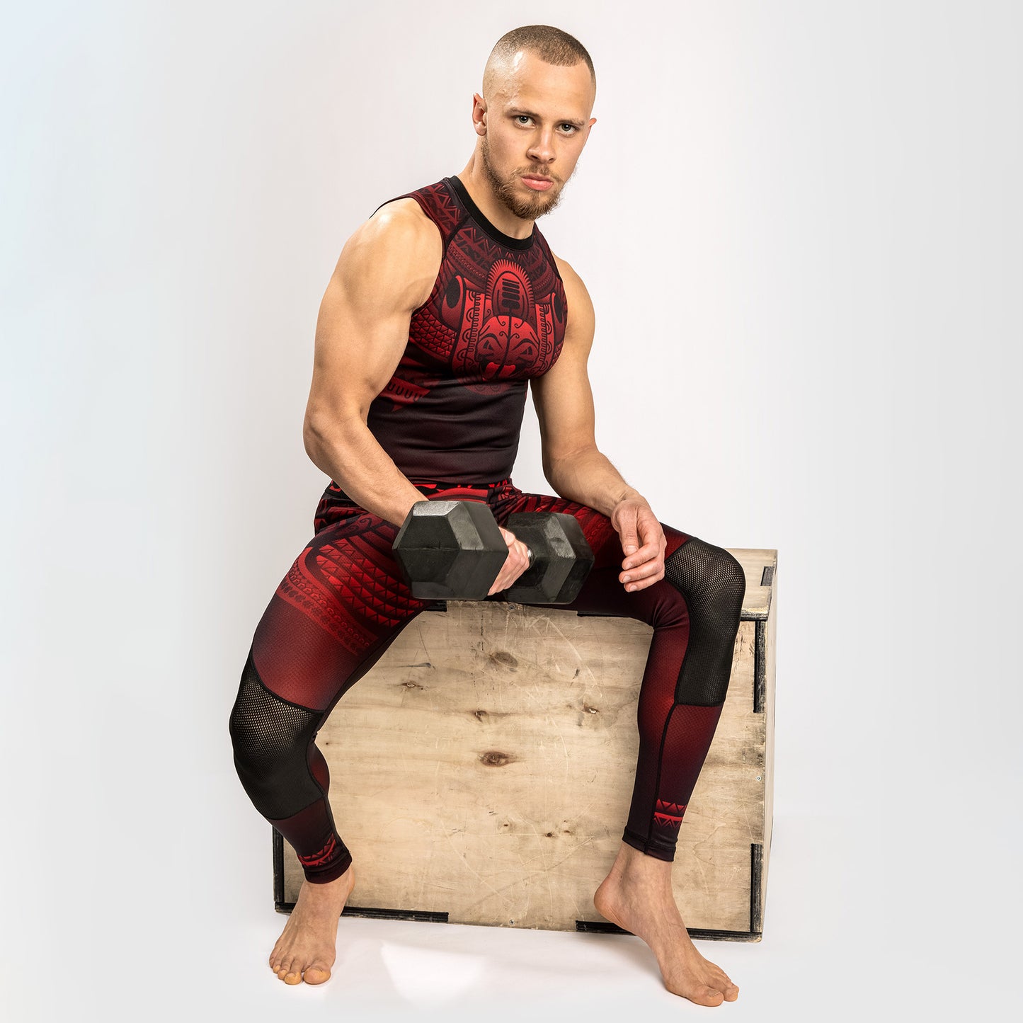 Venum Nakahi Rashguard - Sleeveless - Black/Red