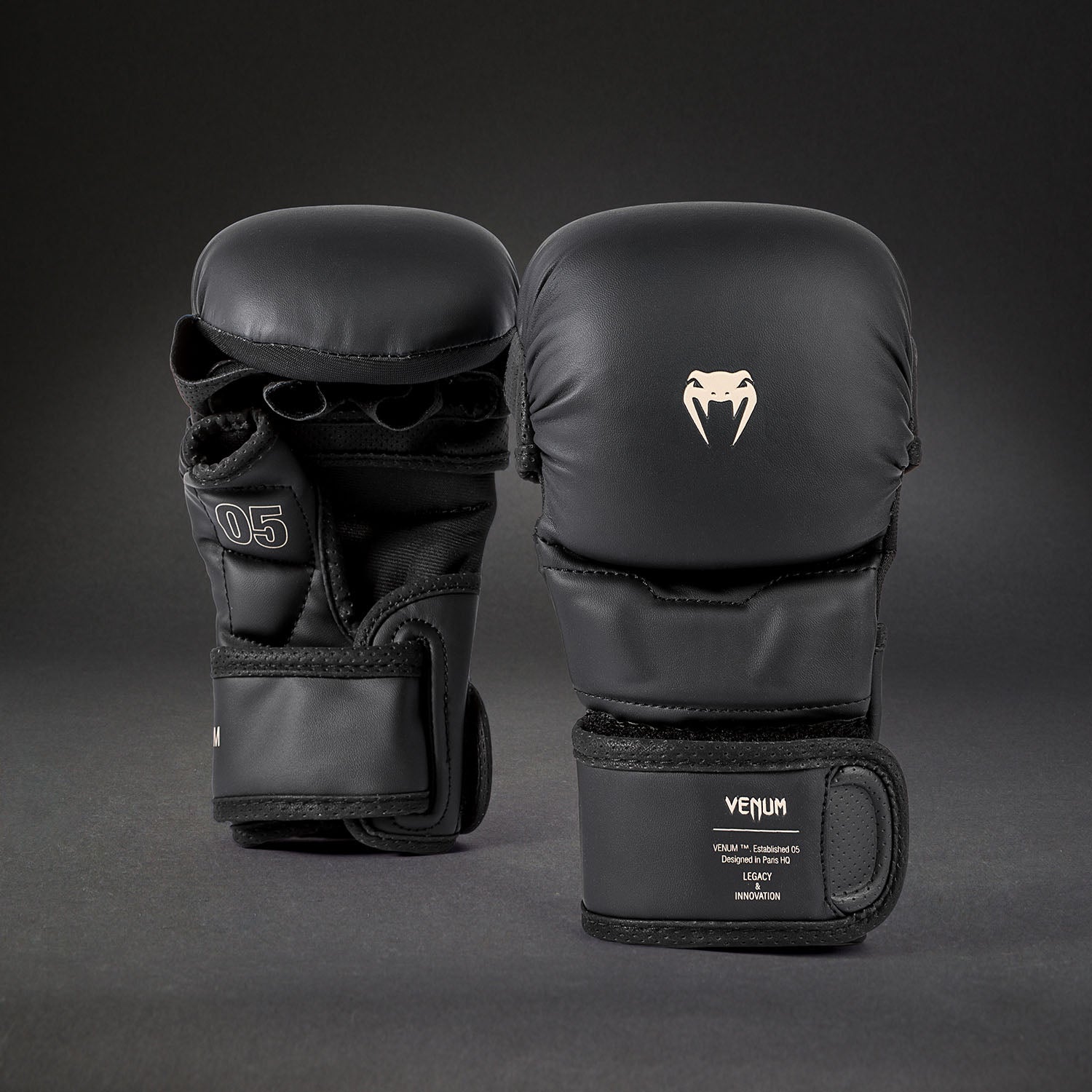 Venum Impact Evo MMA Sparring Gloves - Black - Venum Asia