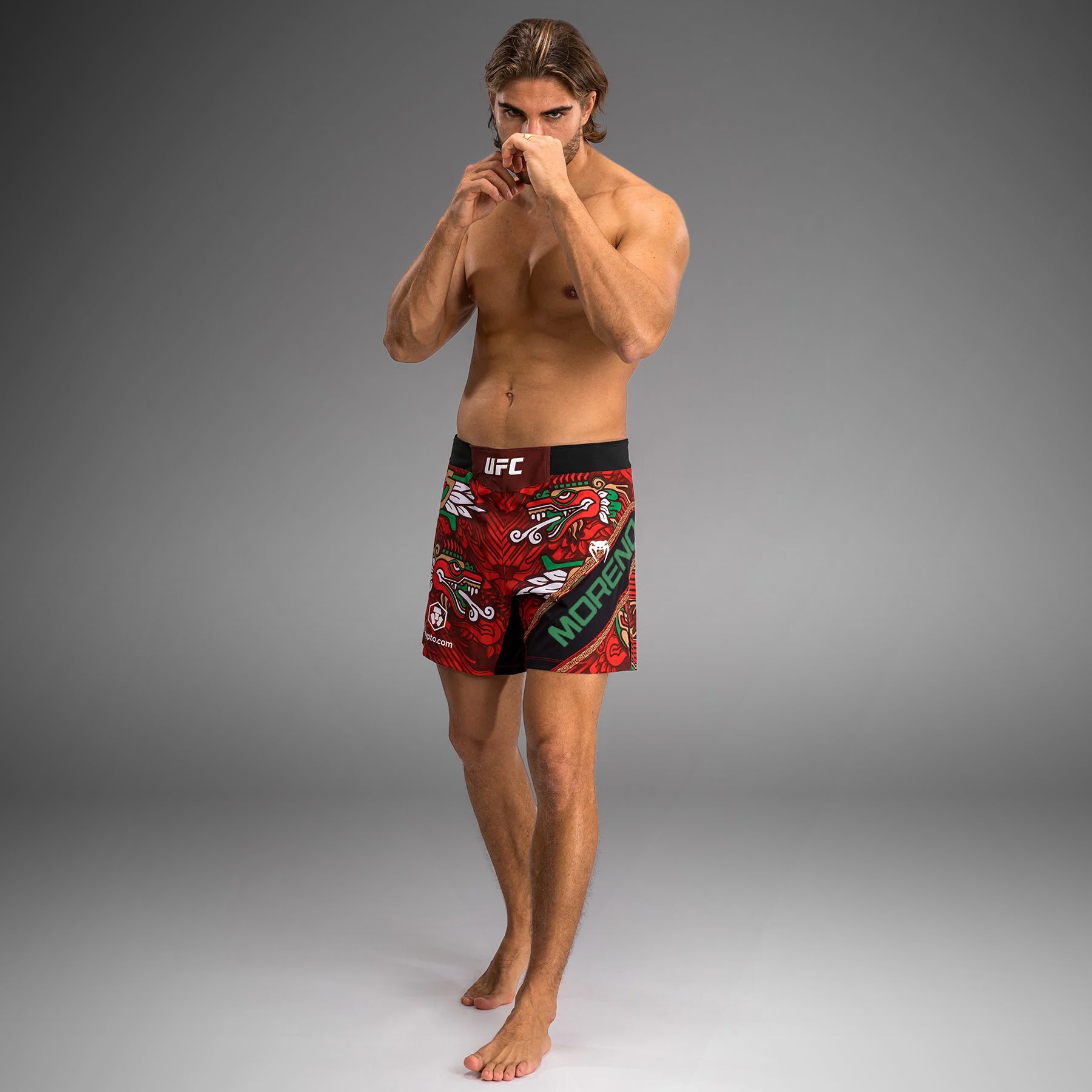 Men's UFC Unrivaled by Venum Red Brandon Moreno Short Fit Fight