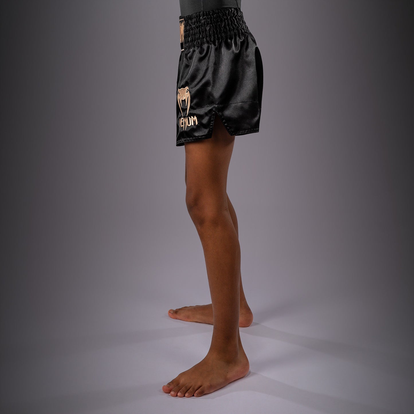 Venum Classic Muay Thai Shorts for Kids - Black/Gold