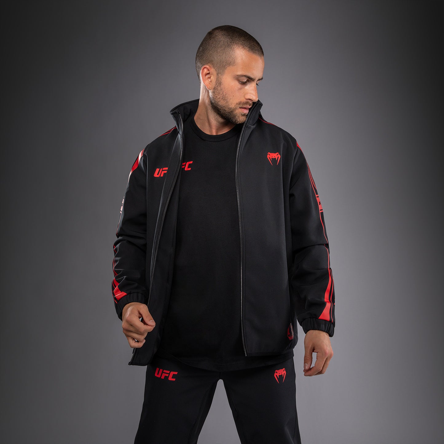 Venum UFC Unity by Venum Authentic Fight Week Men's Zip Hoodie - Black