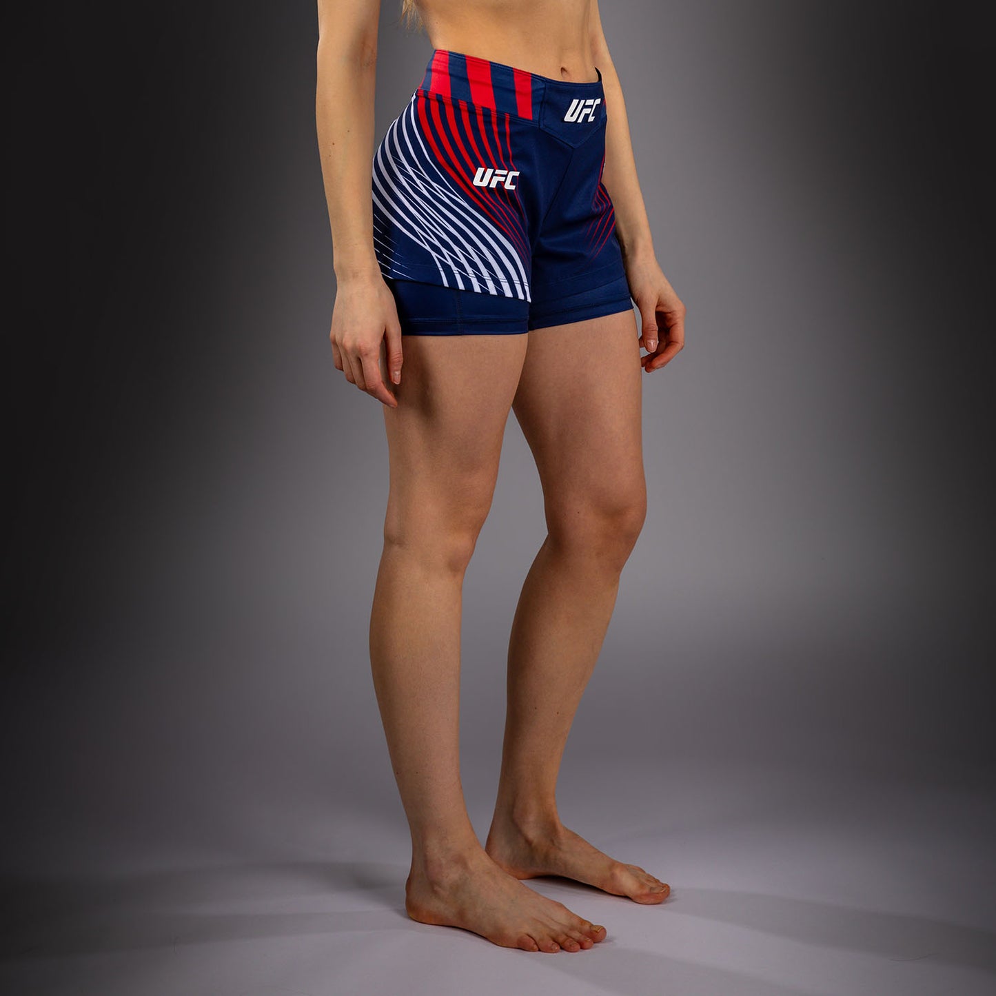 Women's Official UFC Freedom 250 by Venum Blue Authentic Fight Night Fight Short