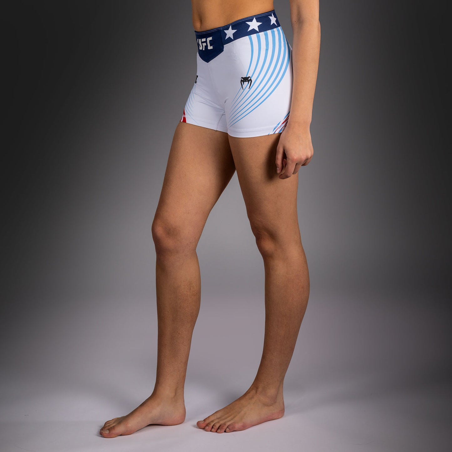 Women's Official UFC Freedom 250 by Venum White Authentic Short Fit Vale Tudo Short