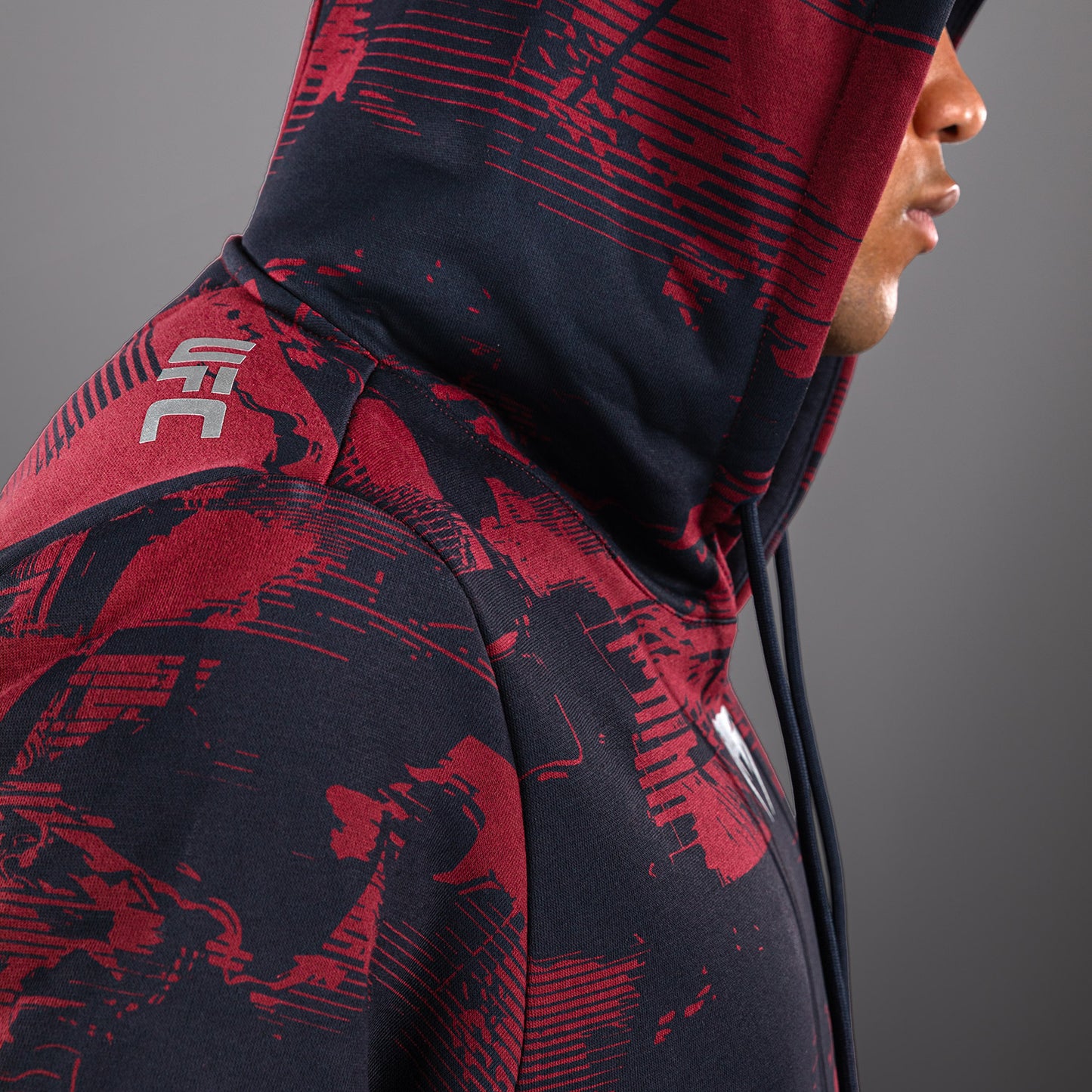 Men's UFC Zenith by Venum Burgundy Authentic Fight Week Pullover Hoodie