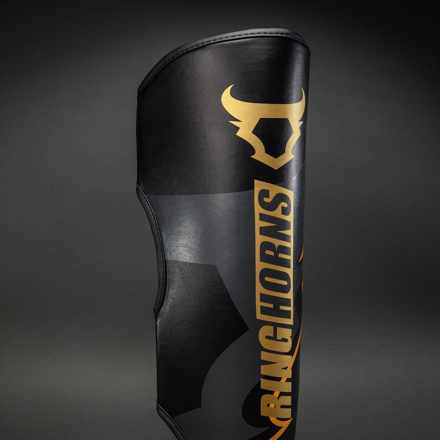 Venum Ringhorns Charger Shin Guards - Black/Gold