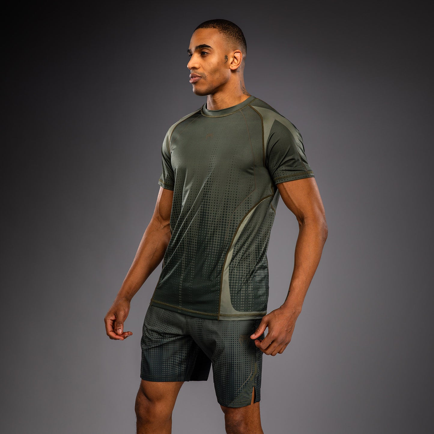 Venum Stealth Dry-Tech T-Shirt - Khaki/Dark Green