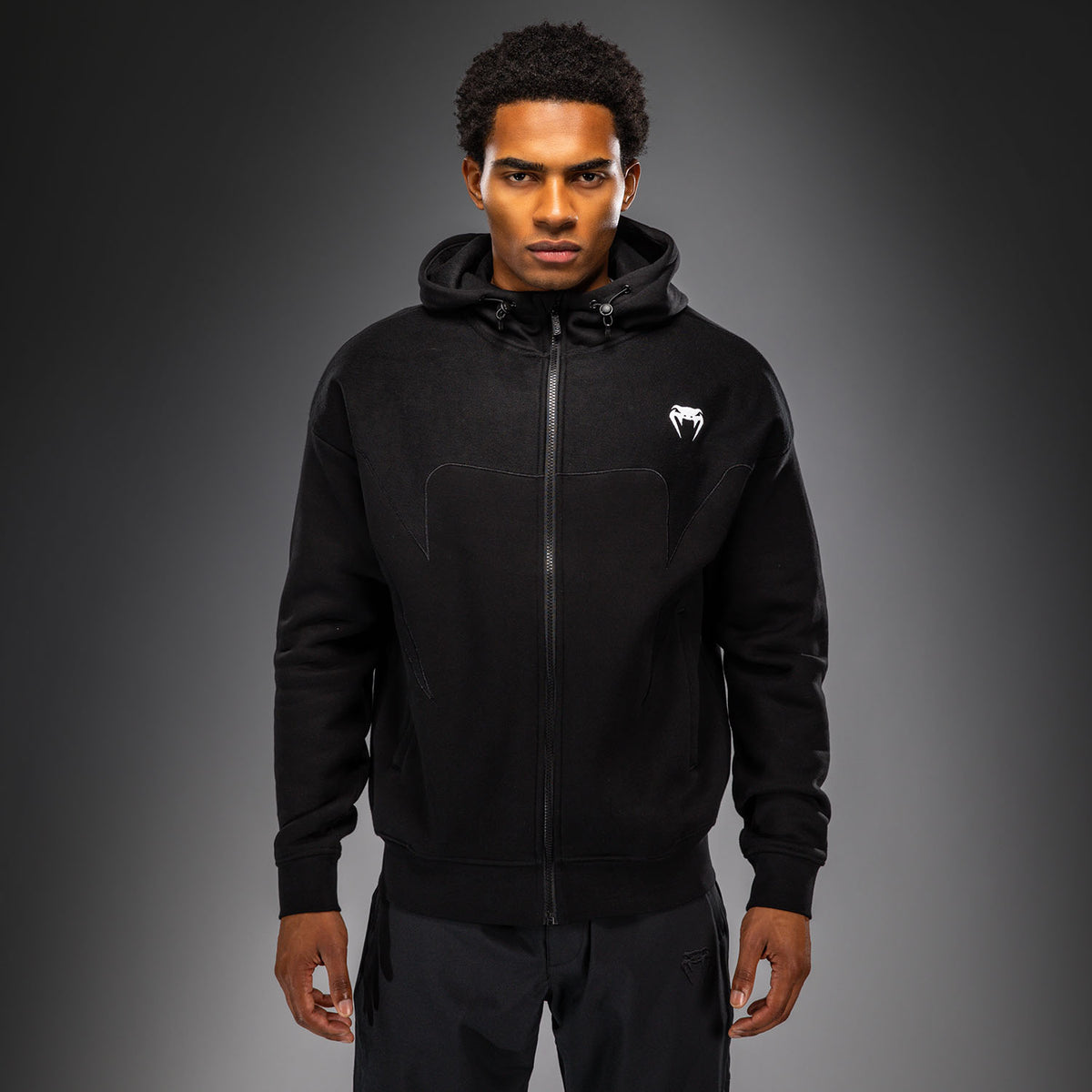 Venum Attack Fleece & Weave Track Jacket - Black