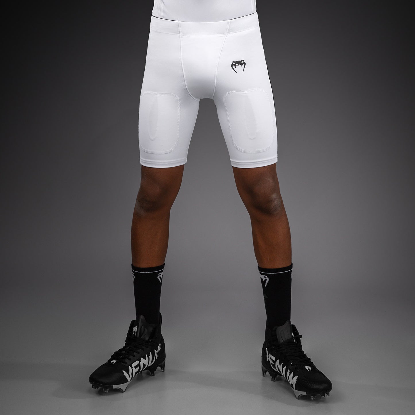 Venum Elite Kids Football Compression Shorts - White