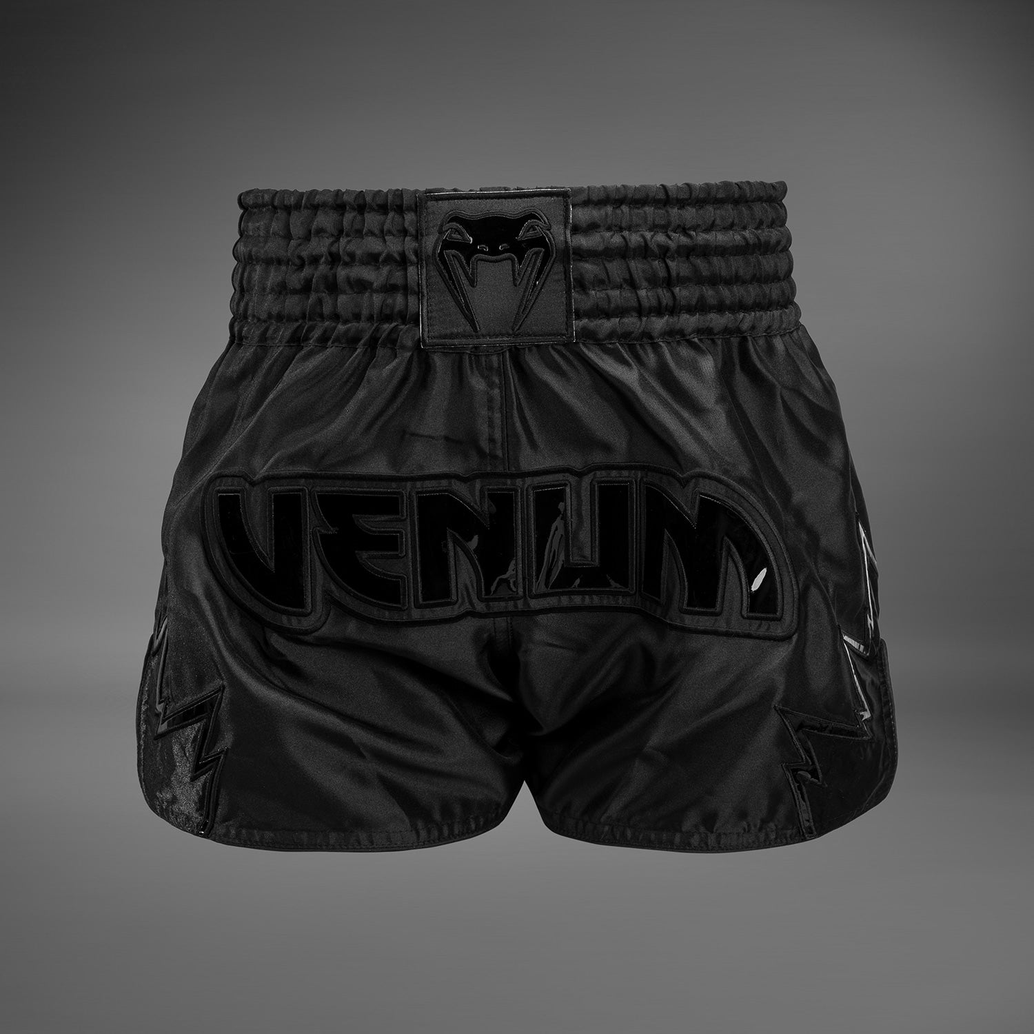 Venum Inferno Muay Thai Shorts - Black/Black - Venum Asia