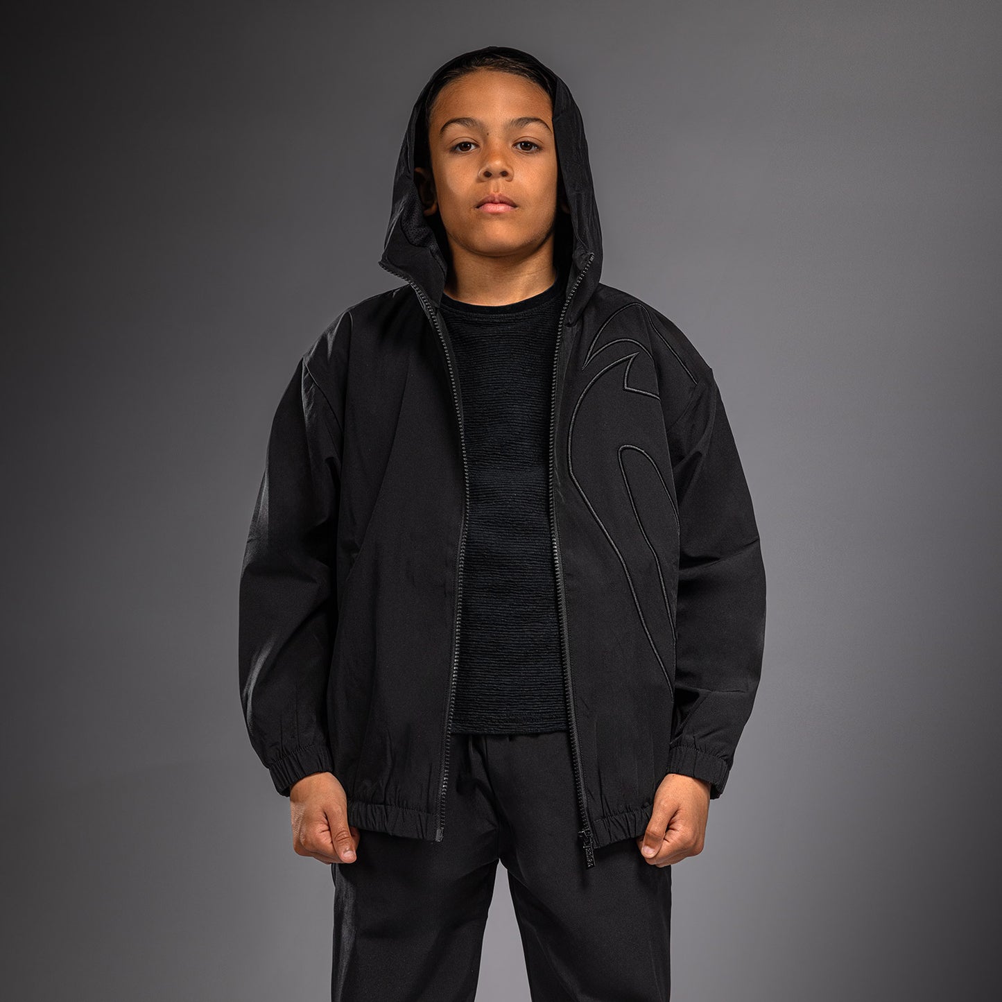 Venum Giant 3D Kids Track Jacket - Black