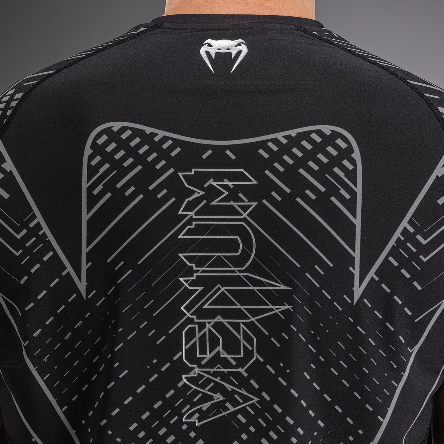 Venum Midnight Fury Dry-Tech T-Shirt - Black/Grey/Silver