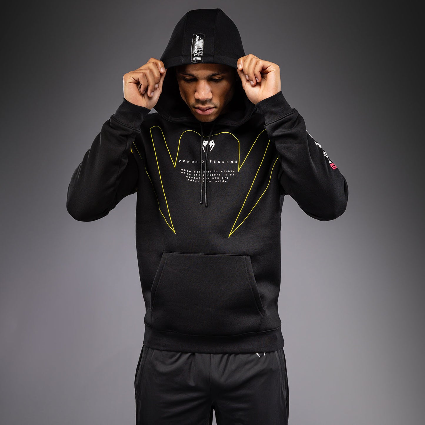 Venum x TEKKEN 8 Pullover Hoodie - King - Black/Yellow