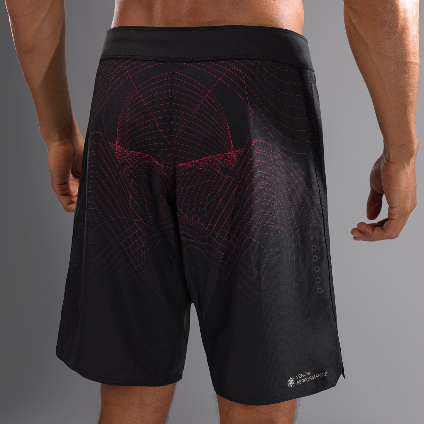 Venum G-Fit Air Men's Fight Shorts - Deep Black/Fire Red
