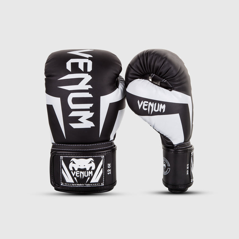ボクシング Venum Elite Boxing Gloves 12 oz Venum Elite Boxing Gloves - Black - Venum