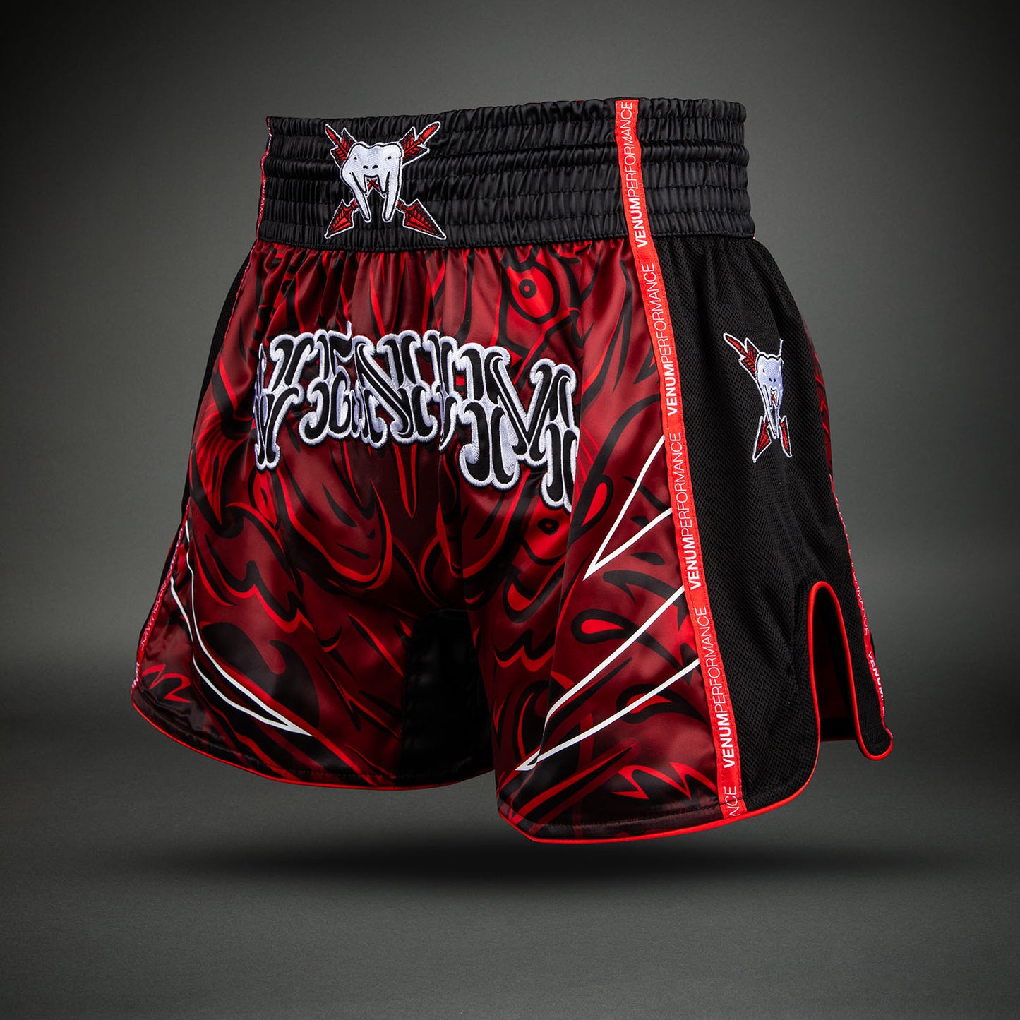 Venum Wolf Atak Muay Thai Shorts - Black/Red