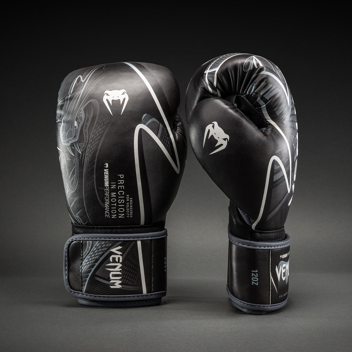 Venum Crimson Viper 2.0 Impact Boxing Gloves - Black/Grey