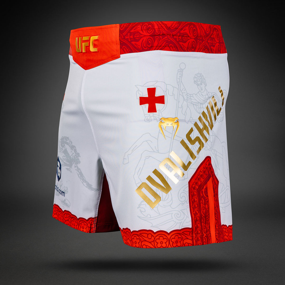 Men's UFC Unrivaled by Venum White Merab Dvalishvili Short Fit Fight Short