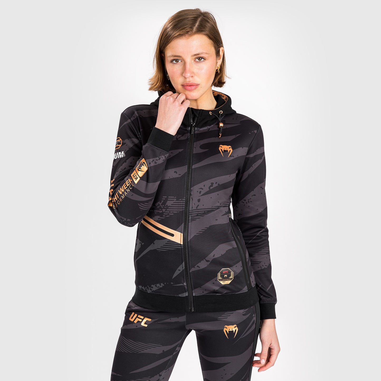 UFC Adrenaline by Venum Fight Week Women’s Zip Hoodie - Urban Camo