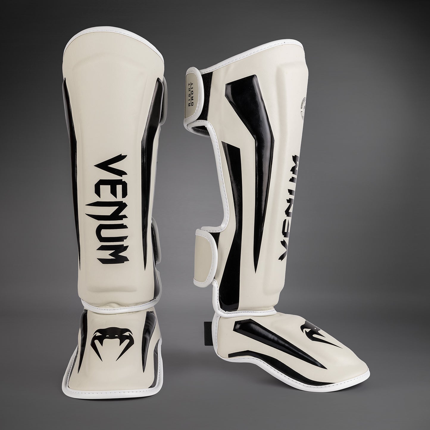 Venum Elite Standup Shinguards - White/Black