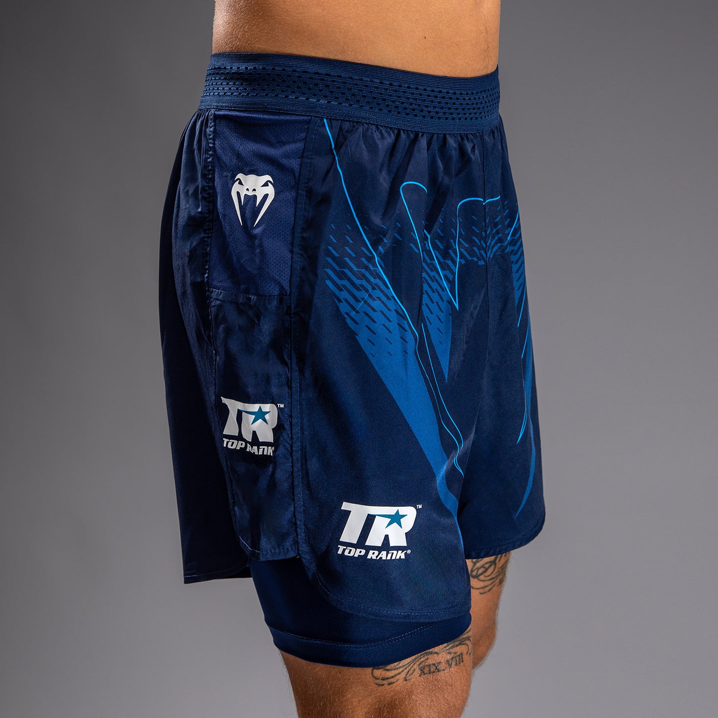 Venum x Top Rank Original Men's Training Shorts - Navy Blue
