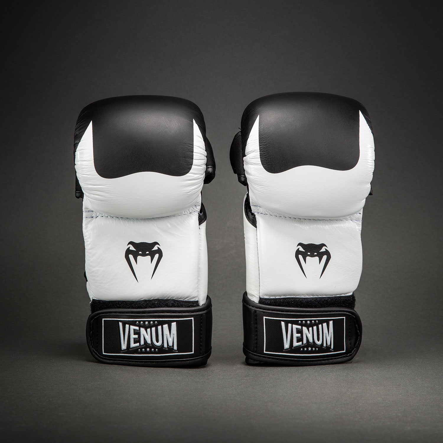 Venum Attack 2.0 Sparring Gloves Leather - Black/White - Venum Asia