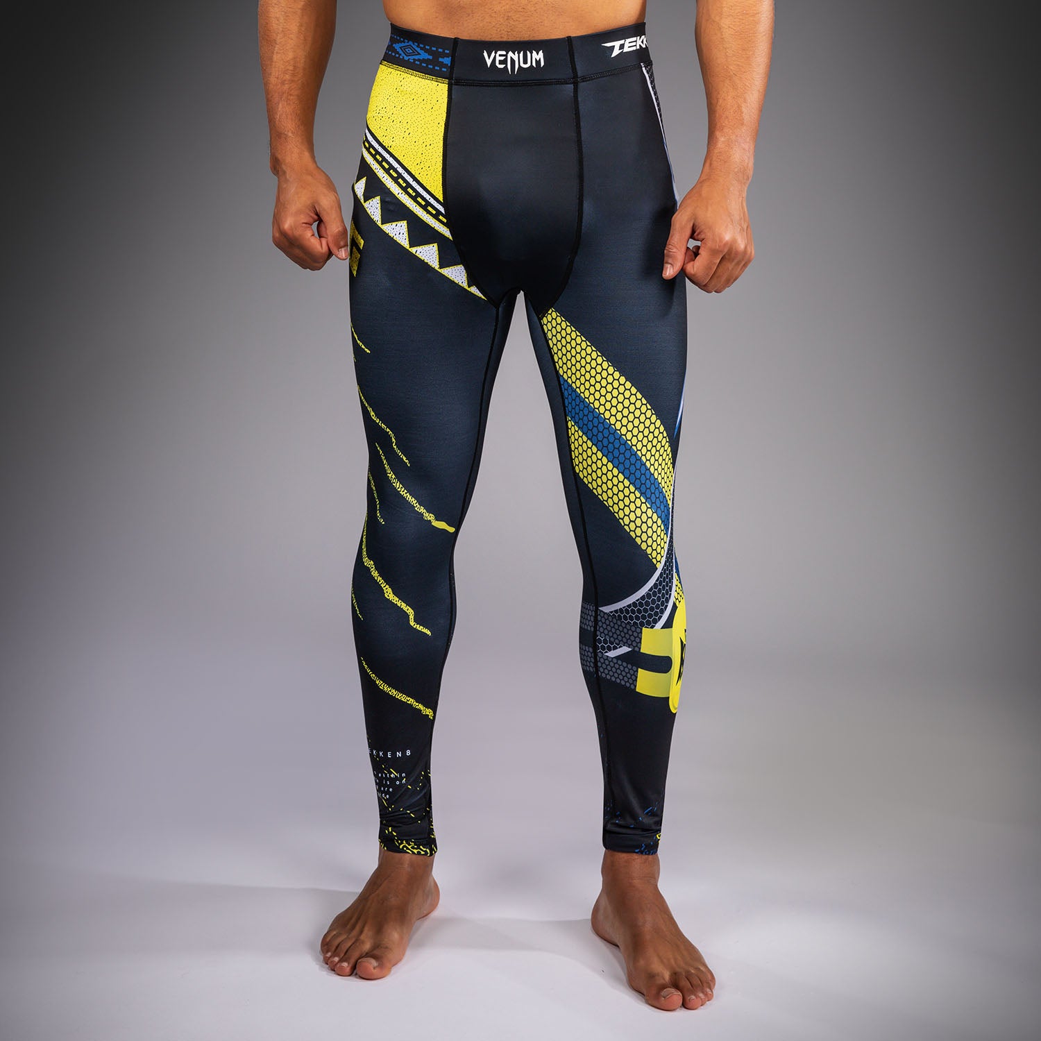 Venum x TEKKEN 8 Spats - King - Black/Yellow - Venum Asia