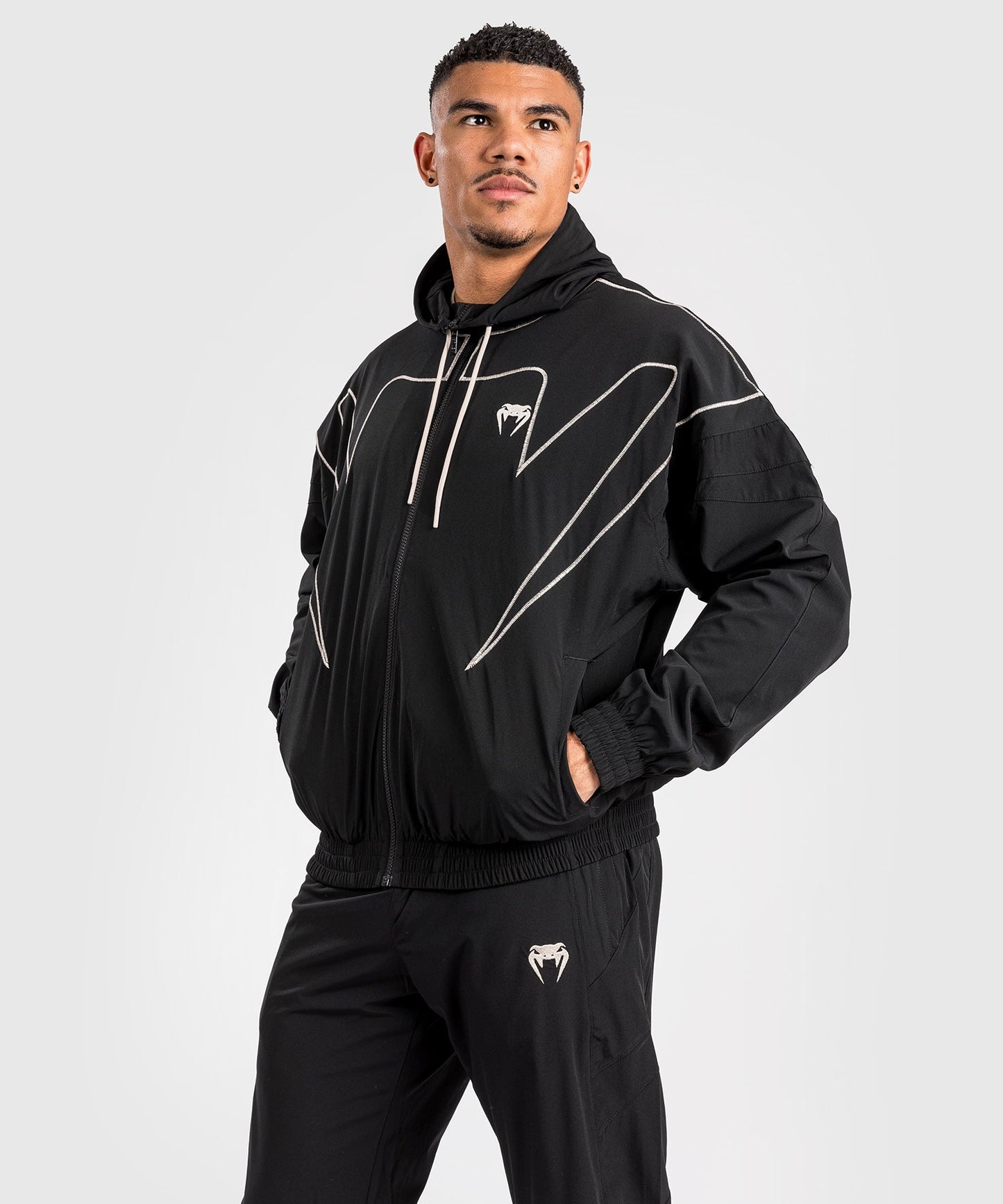 Venum Attack 90 Tracksuit Jacket - Black/White