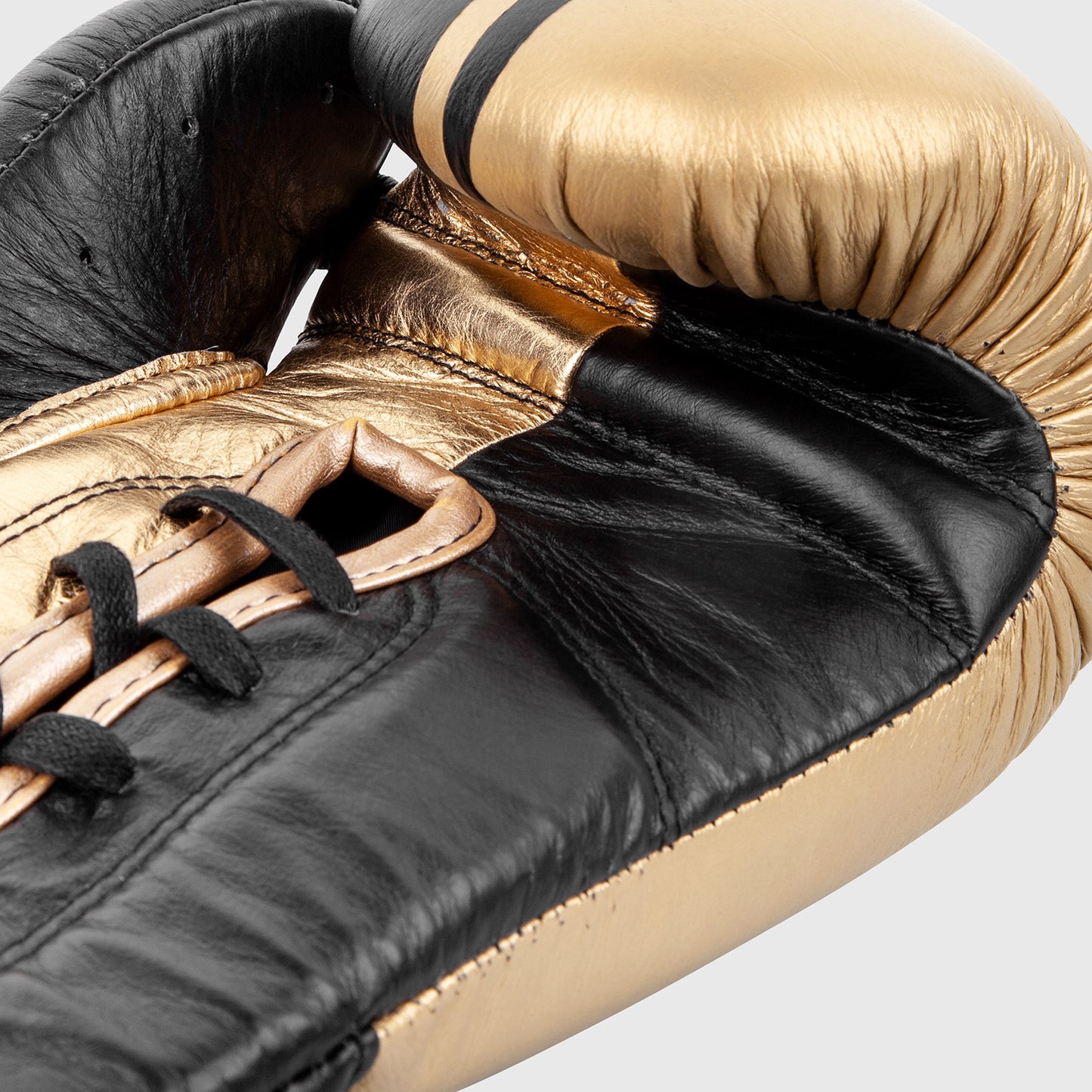 Venum Shield Pro Boxing Gloves with Laces - Black/Gold