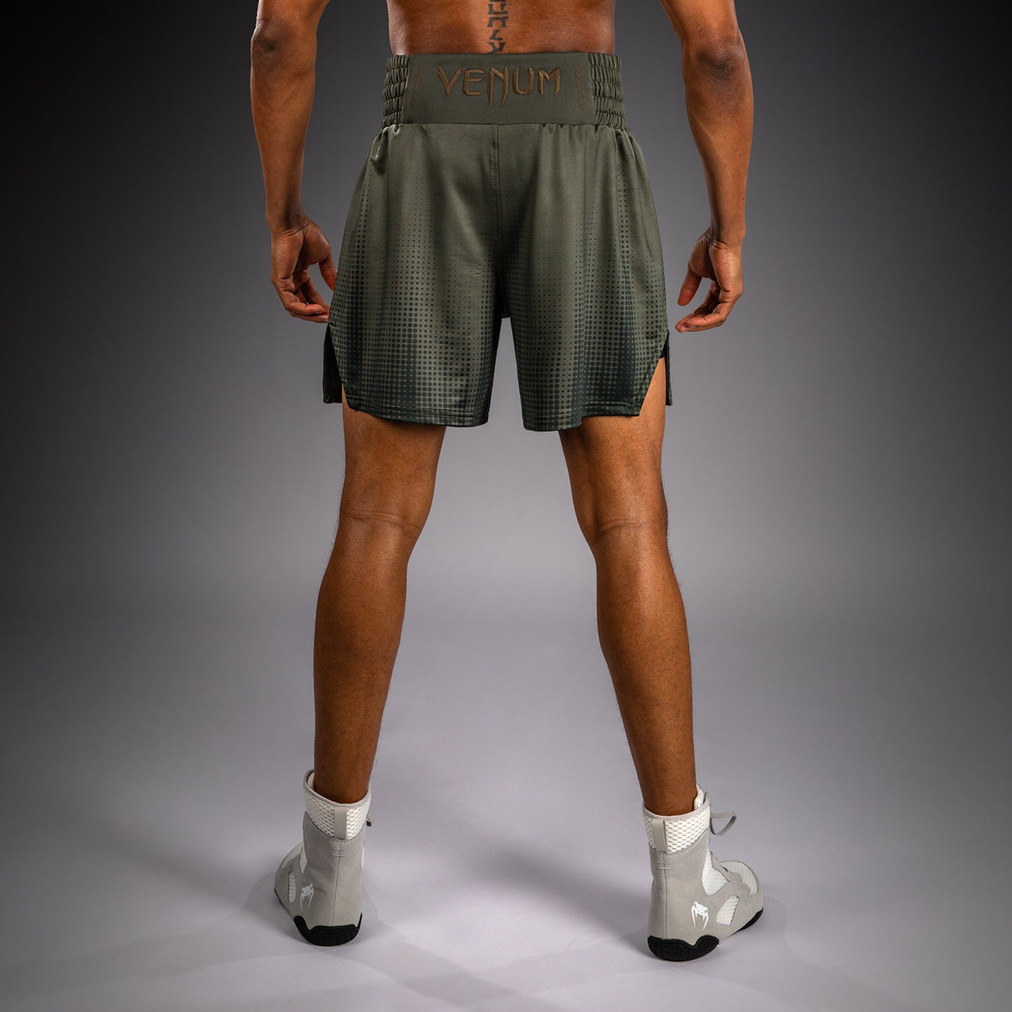 Venum Stealth Boxing Shorts - Khaki/Dark Green