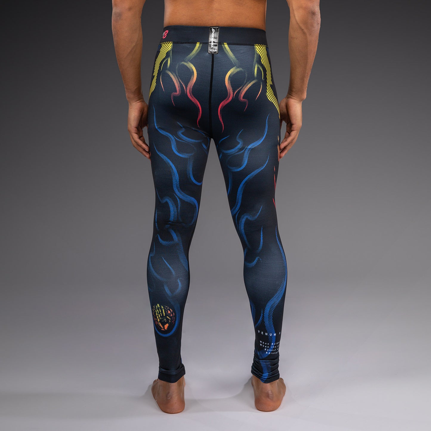 Venum x TEKKEN 8 Spats - Yoshimitsu - Black/Orange