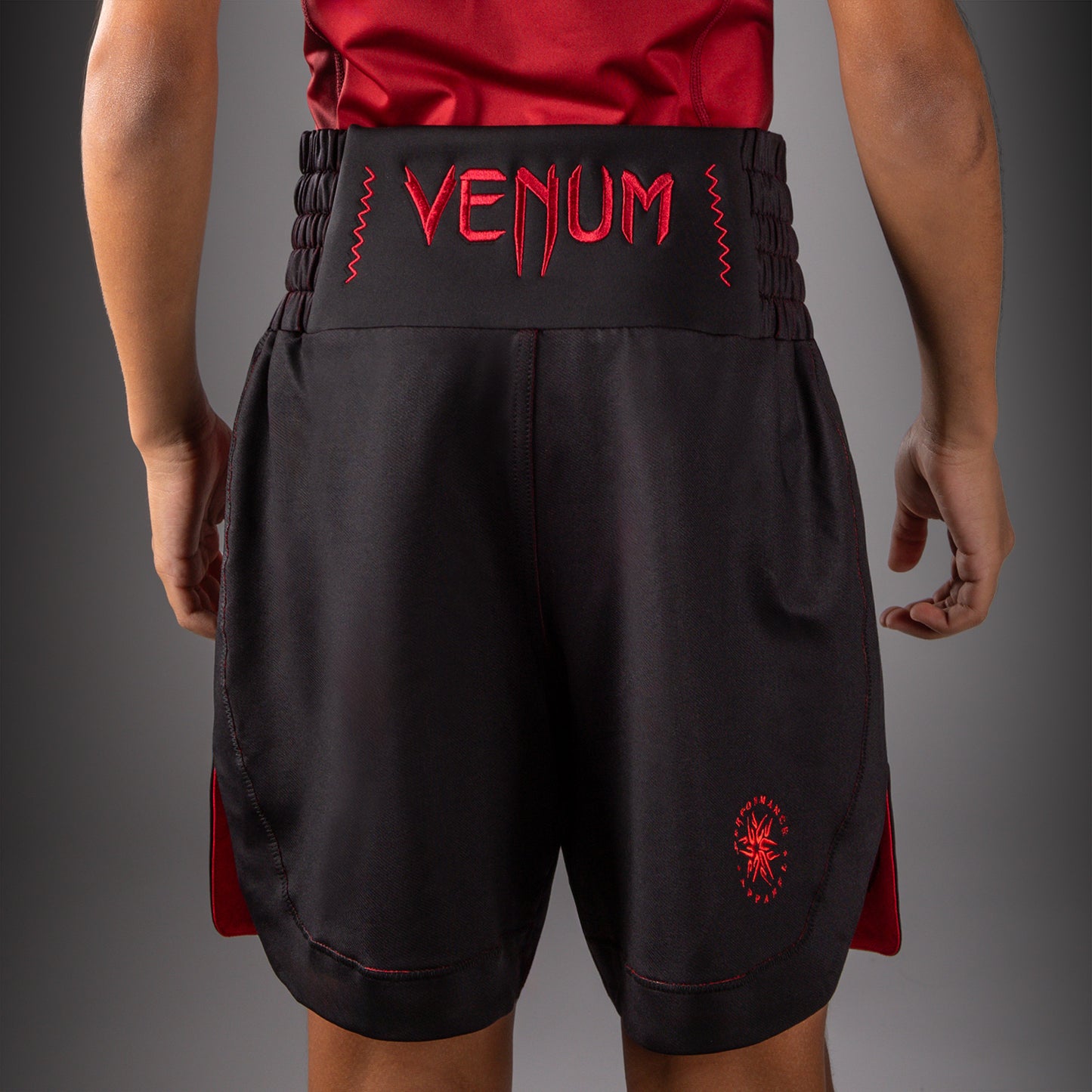 Venum Attack Kids Boxing Shorts - Black/Red