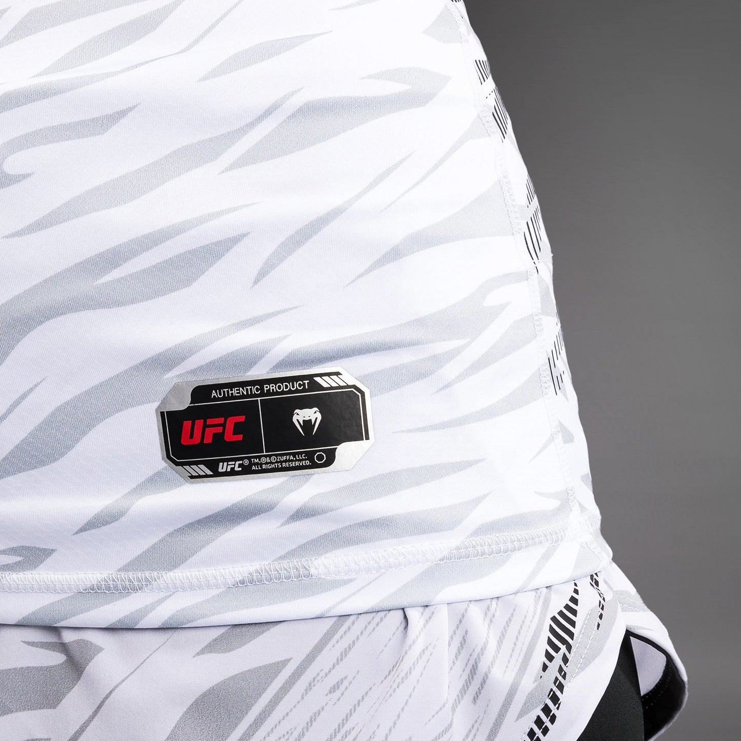 UFC Fusion by Venum Authentic Fight Night Women’s Fitted Tank With Shelf Bra - White