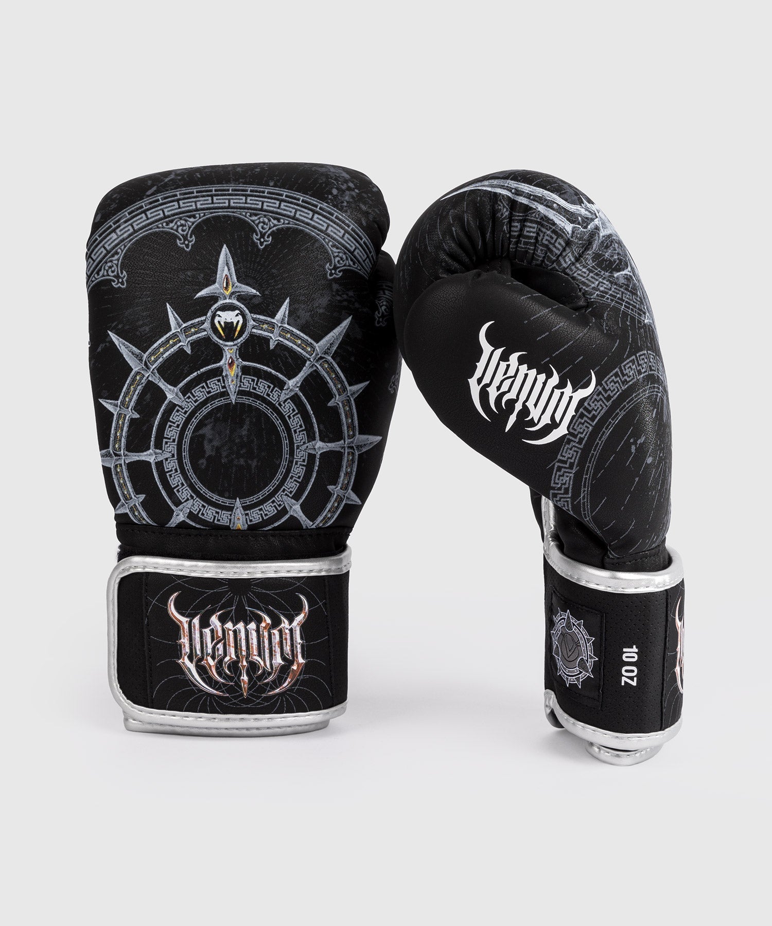 Venum Gladiator 5.0 Boxing Gloves - Black/Silver - Venum Asia Venum Gladiator 5.0 Boxing Gloves - Black/Silver - Venum Asia