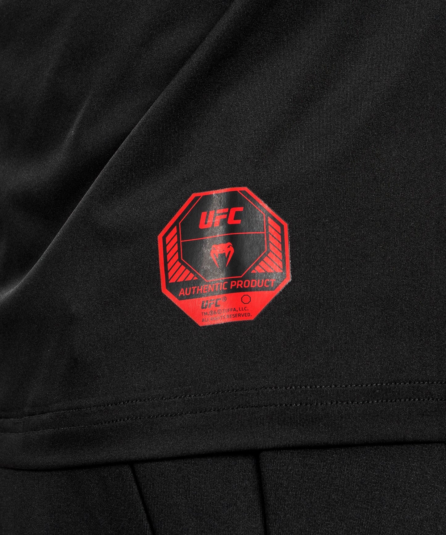 UFC Autenthic Adrenaline Fight Week By Venum Men Dry Tech T-shirt - Black