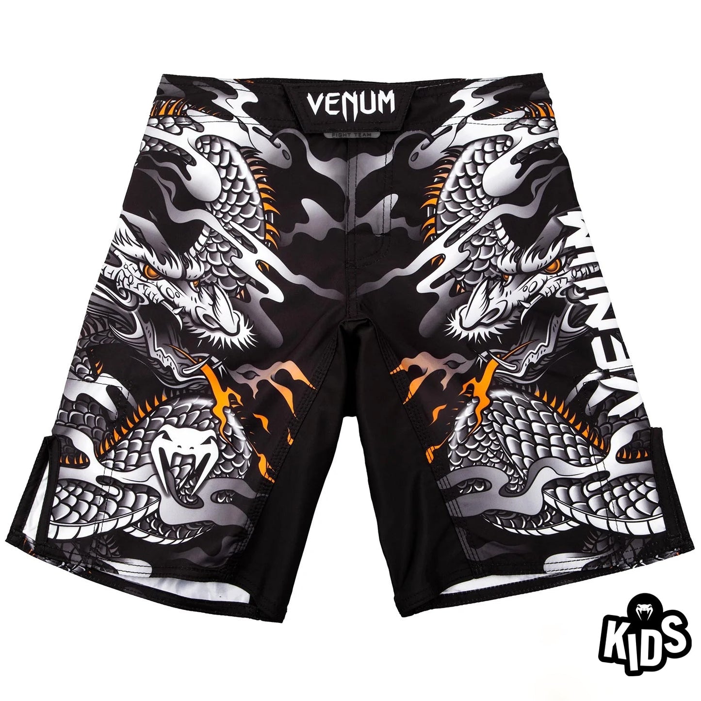 Venum Dragon's Flight Kids Fightshorts - Black/White