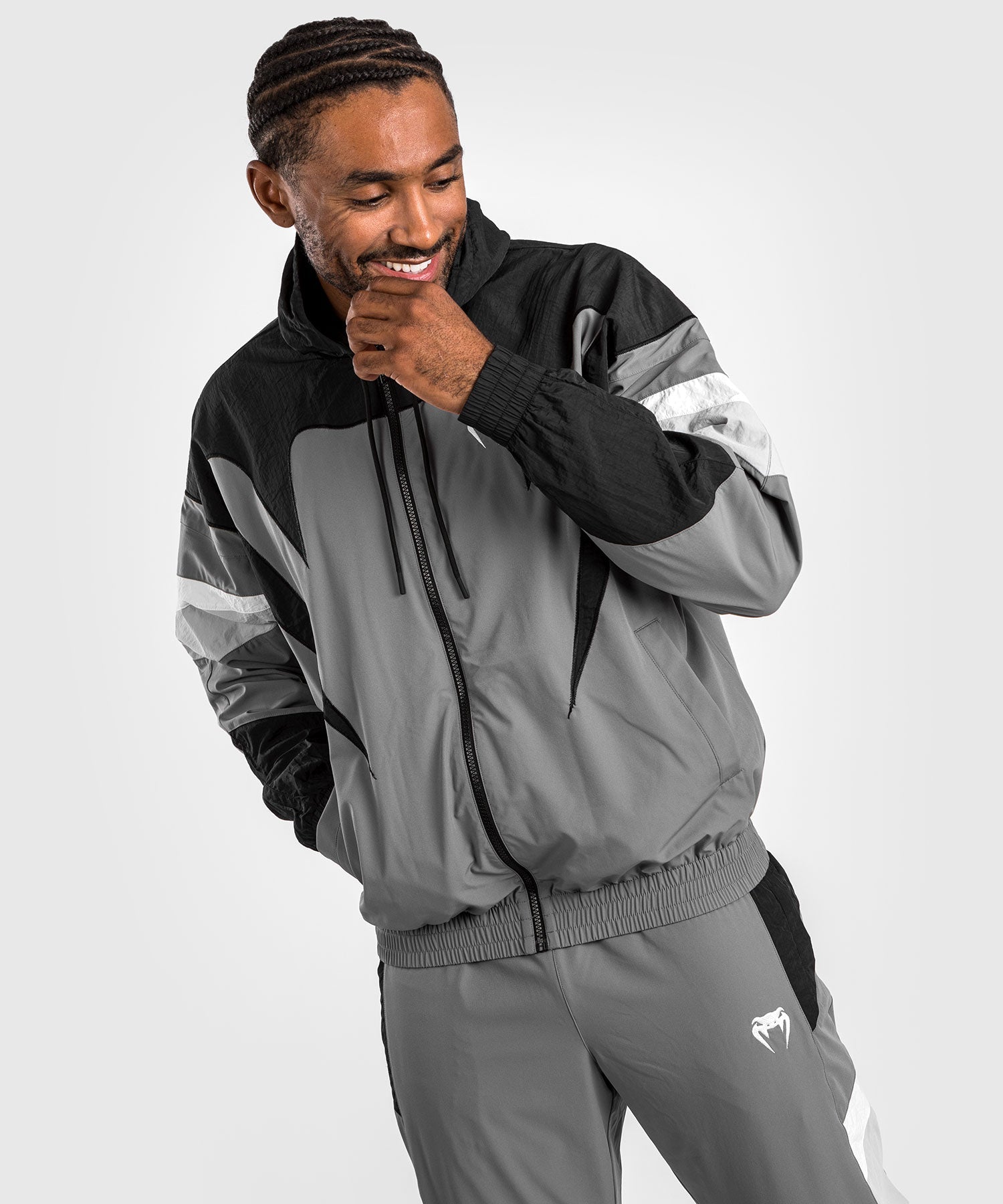 Venum Attack 90 Tracksuit Jacket - Grey - Venum Asia