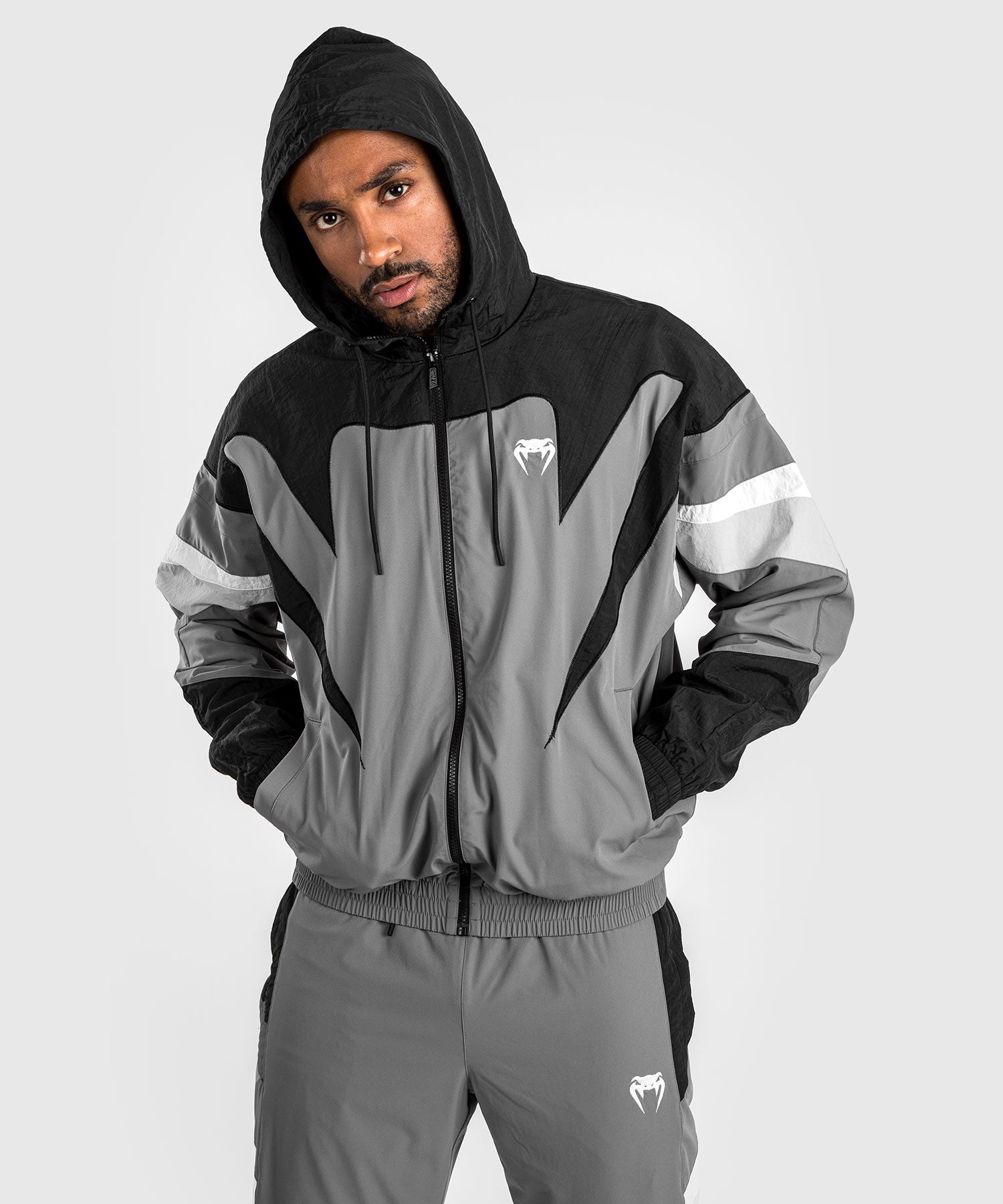 Venum Attack 90 Tracksuit Jacket - Grey - Venum Asia