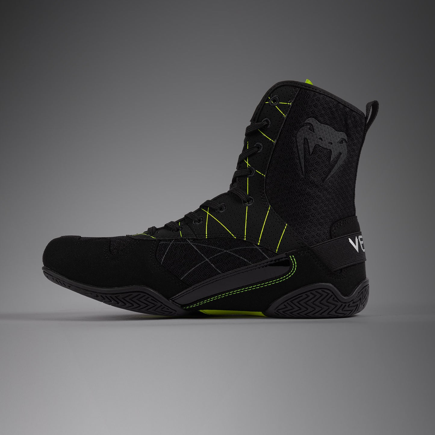 Venum Training Camp 4.0 Boxing Shoes - Black/Neon Green