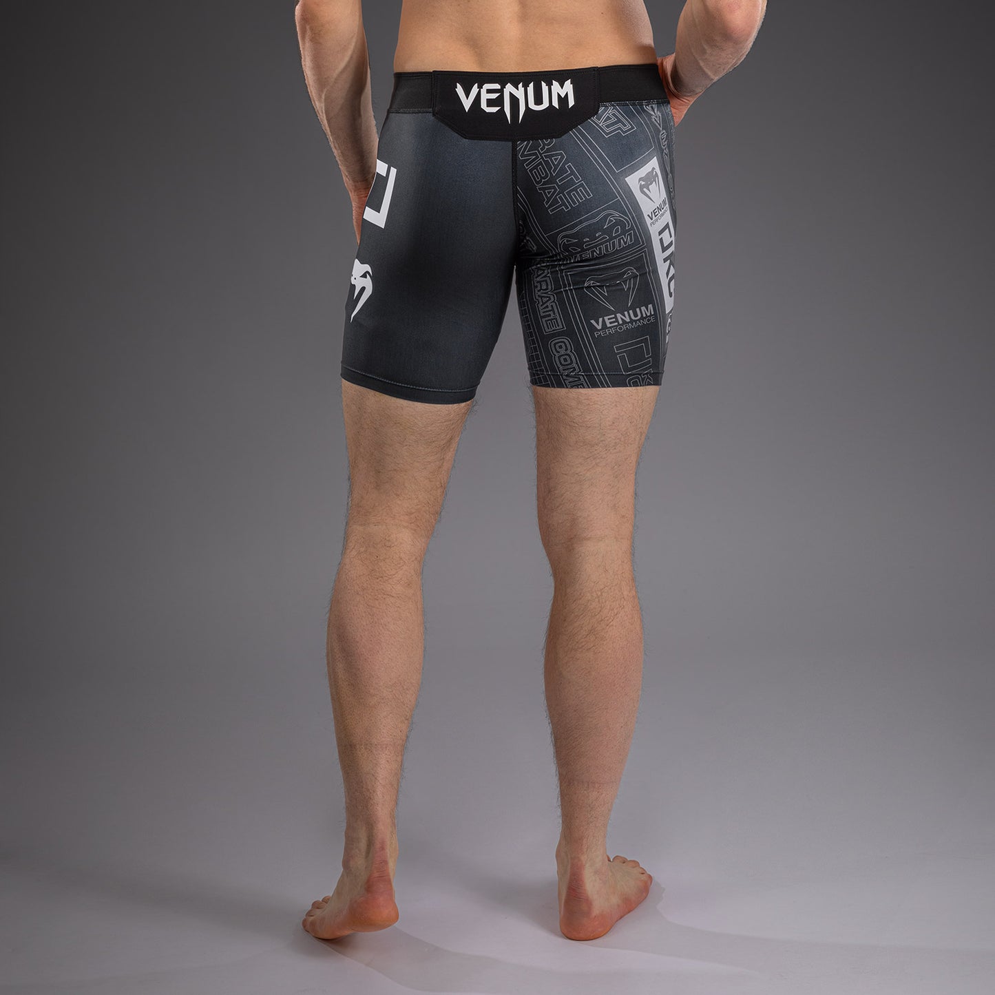 Karate Combat by Venum Vale Tudo Shorts - Black/Grey