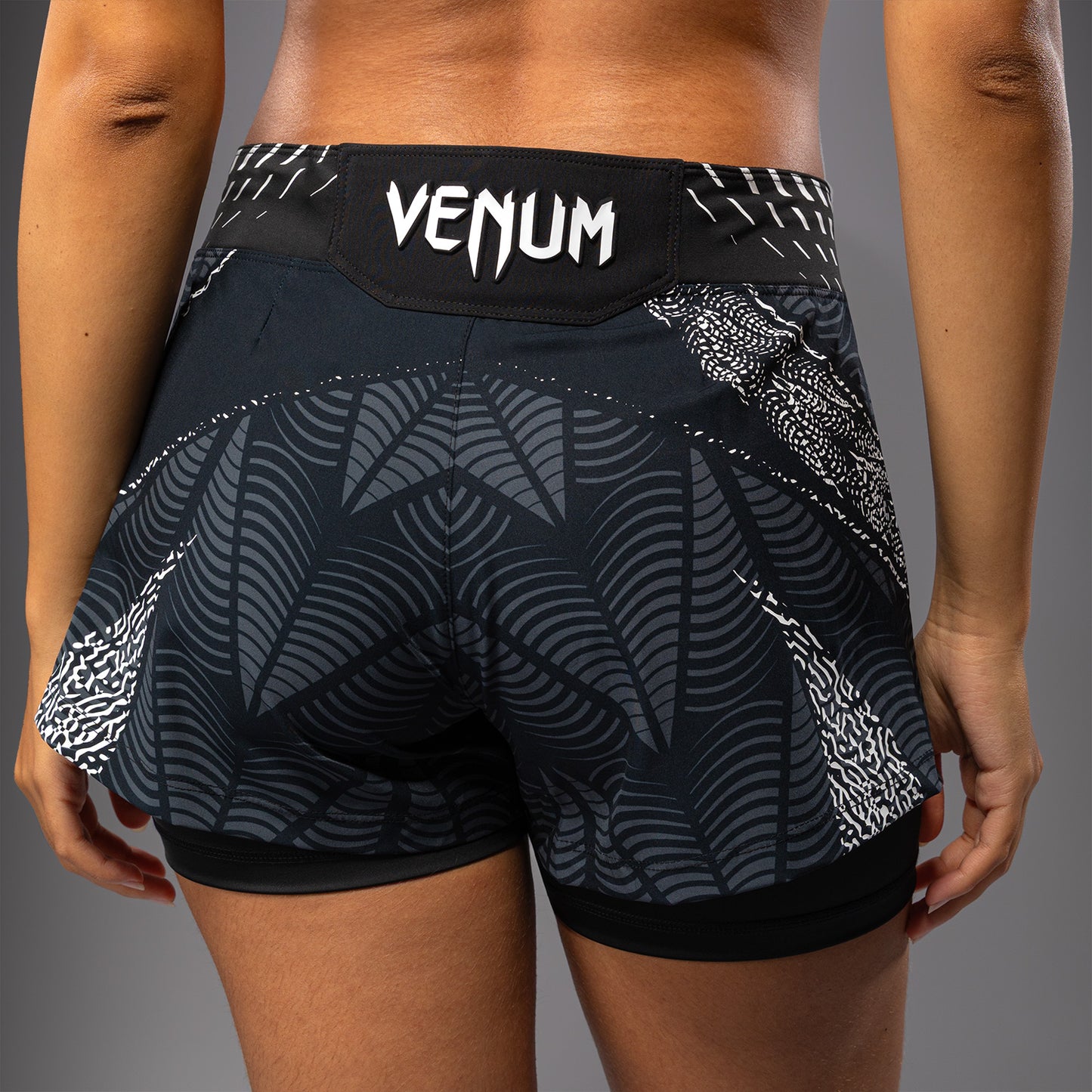 Women's UFC Zenith by Venum Black Authentic Short Fit Fight Short