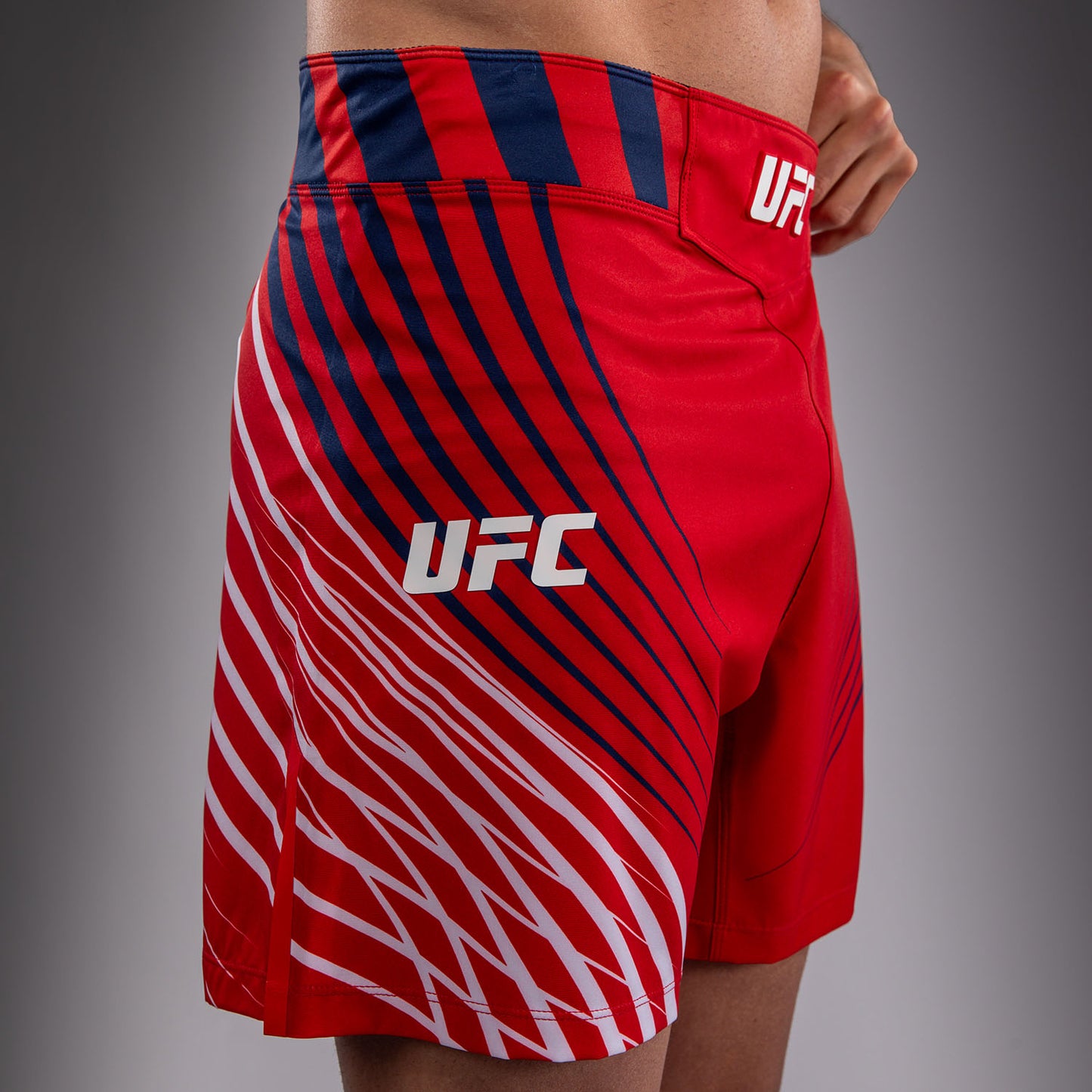 Men's UFC Freedom 250 by Venum Red Authentic Fight Night Short Fit Fight Short