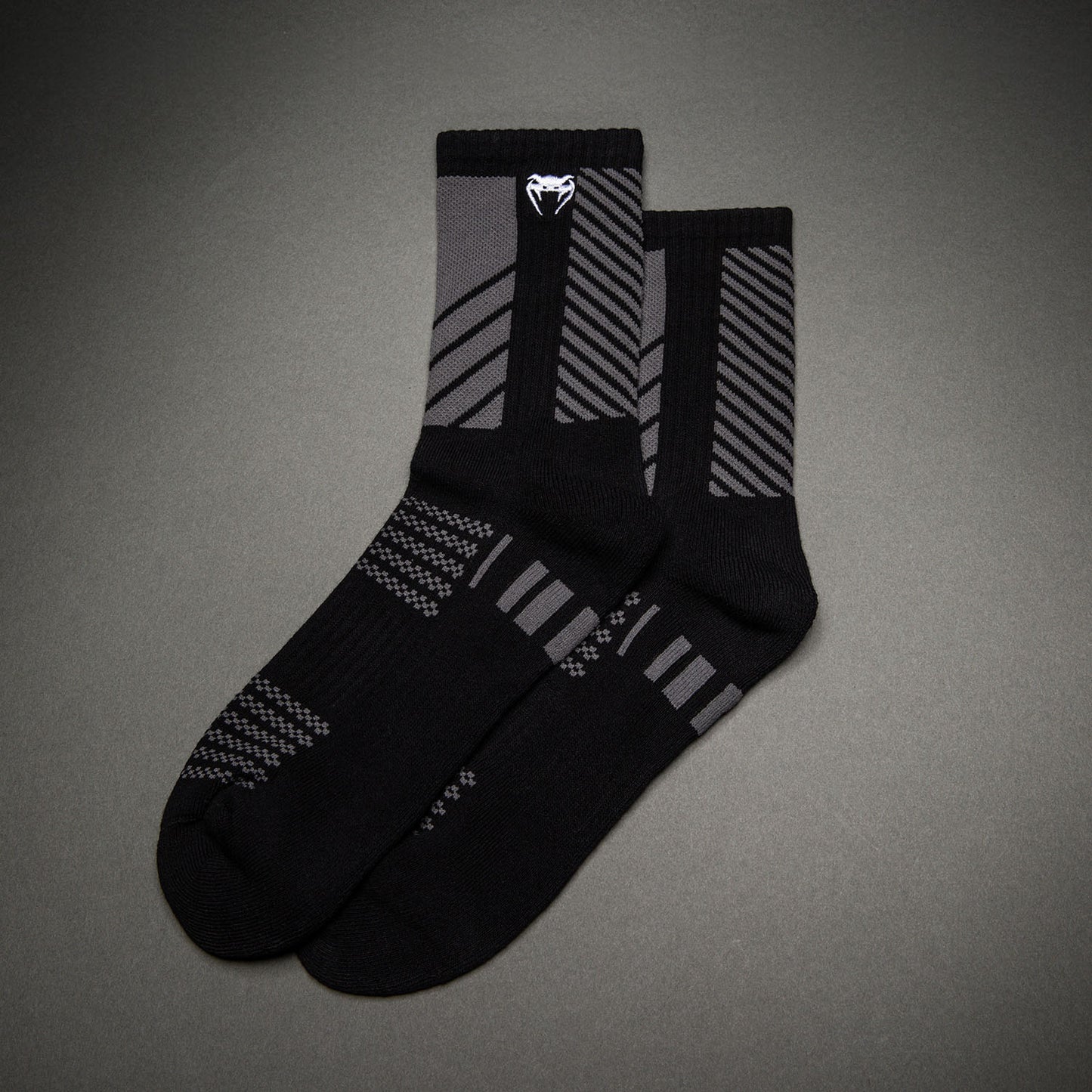 Venum Vector Crew Socks 3 Pack - Black/Grey