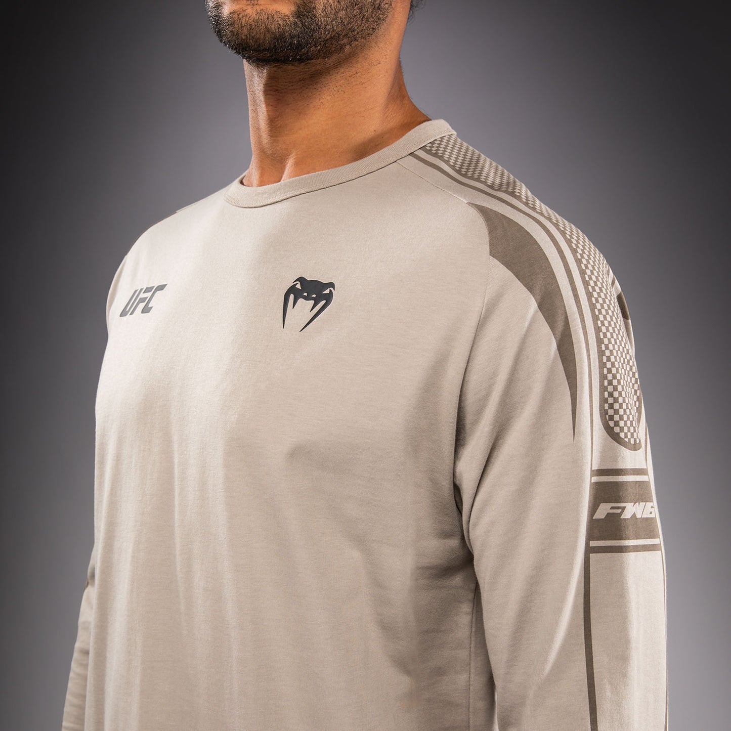 Venum UFC Unity by Venum Authentic Fight Week Men's Long Sleeve T-Shirt - Sand