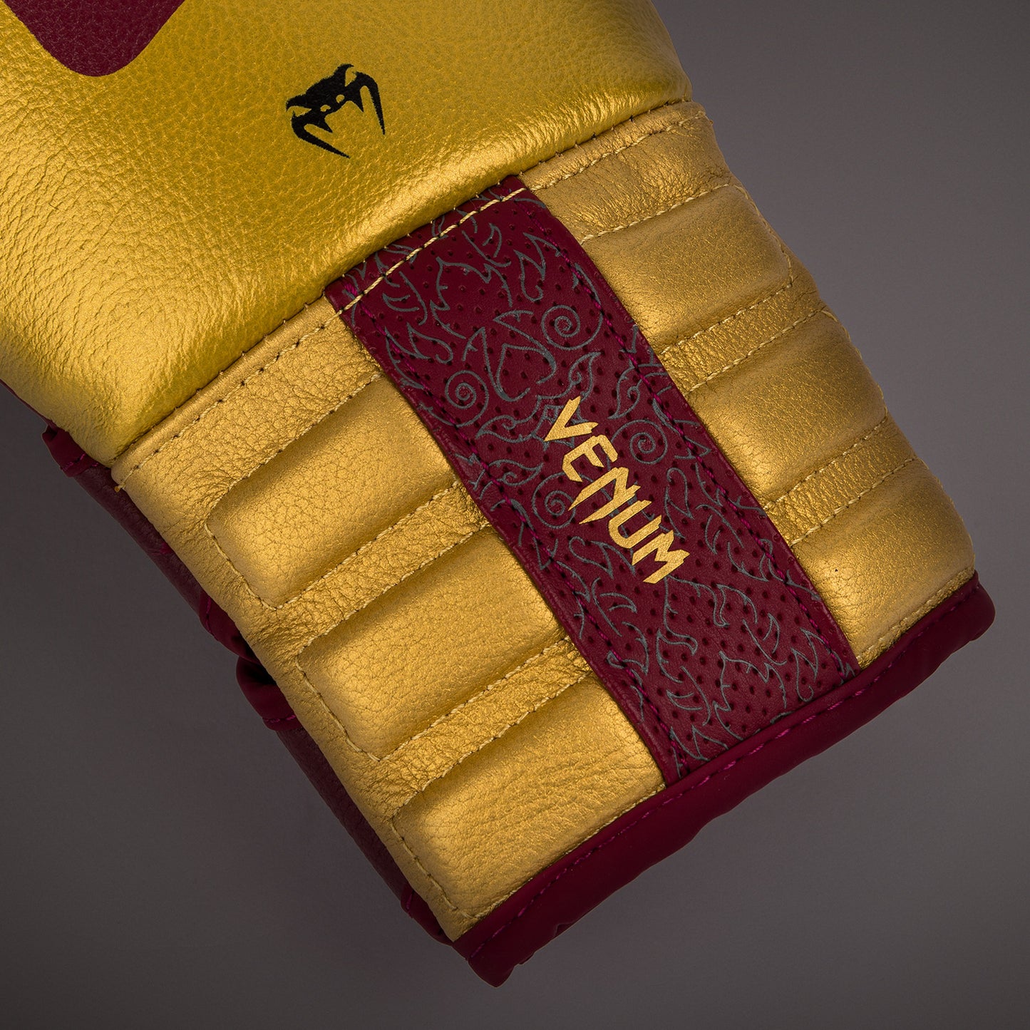 Venum Reverso Boxing Gloves - Cherry Red / Gold