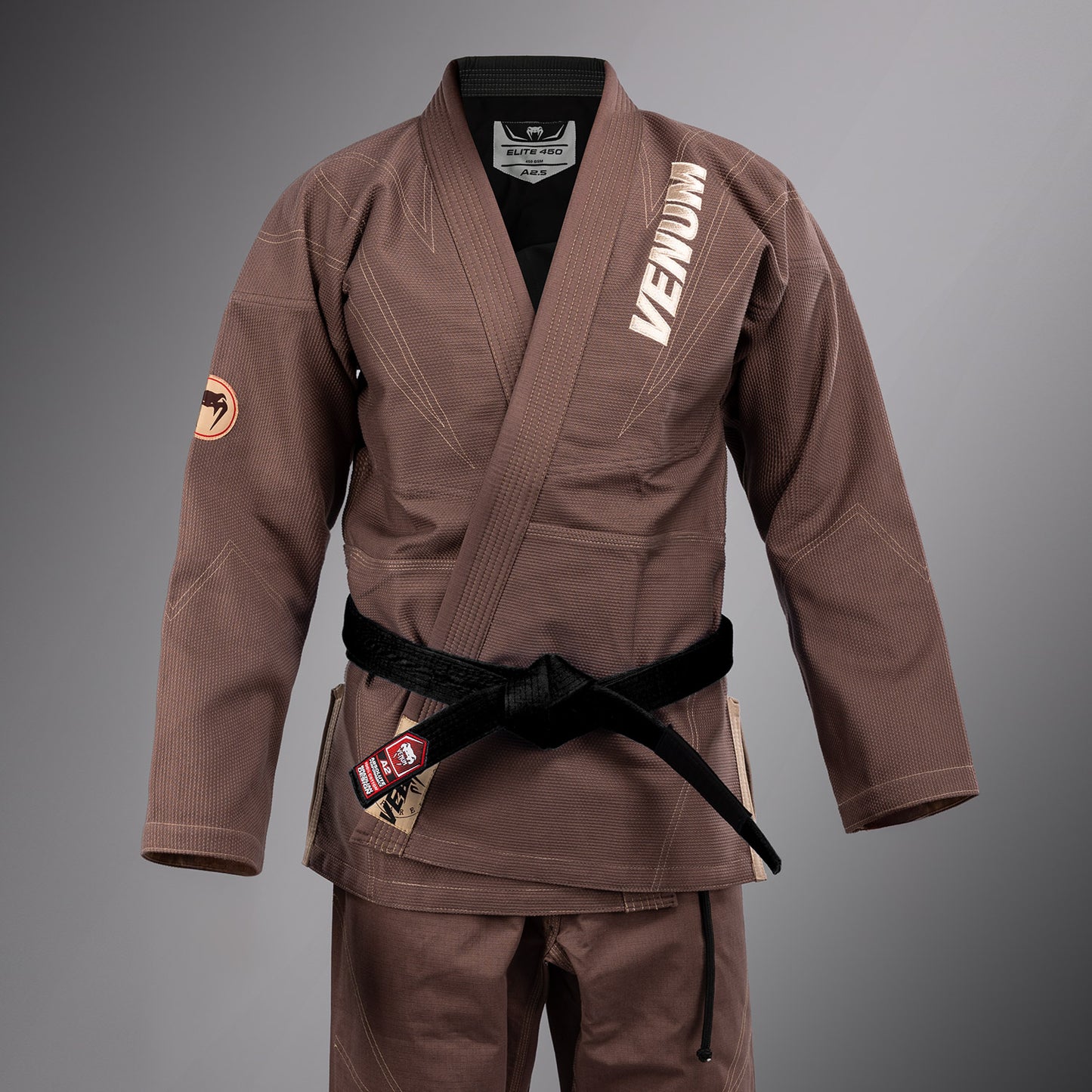 Venum Elite 5.0 Brazilian Jiu Jitsu Gi (450 gsm) - Chocolate Brown