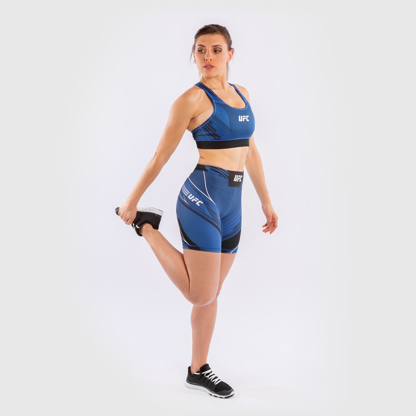 UFC Venum Authentic Fight Night Women's Vale Tudo Shorts - Long Fit - Blue
