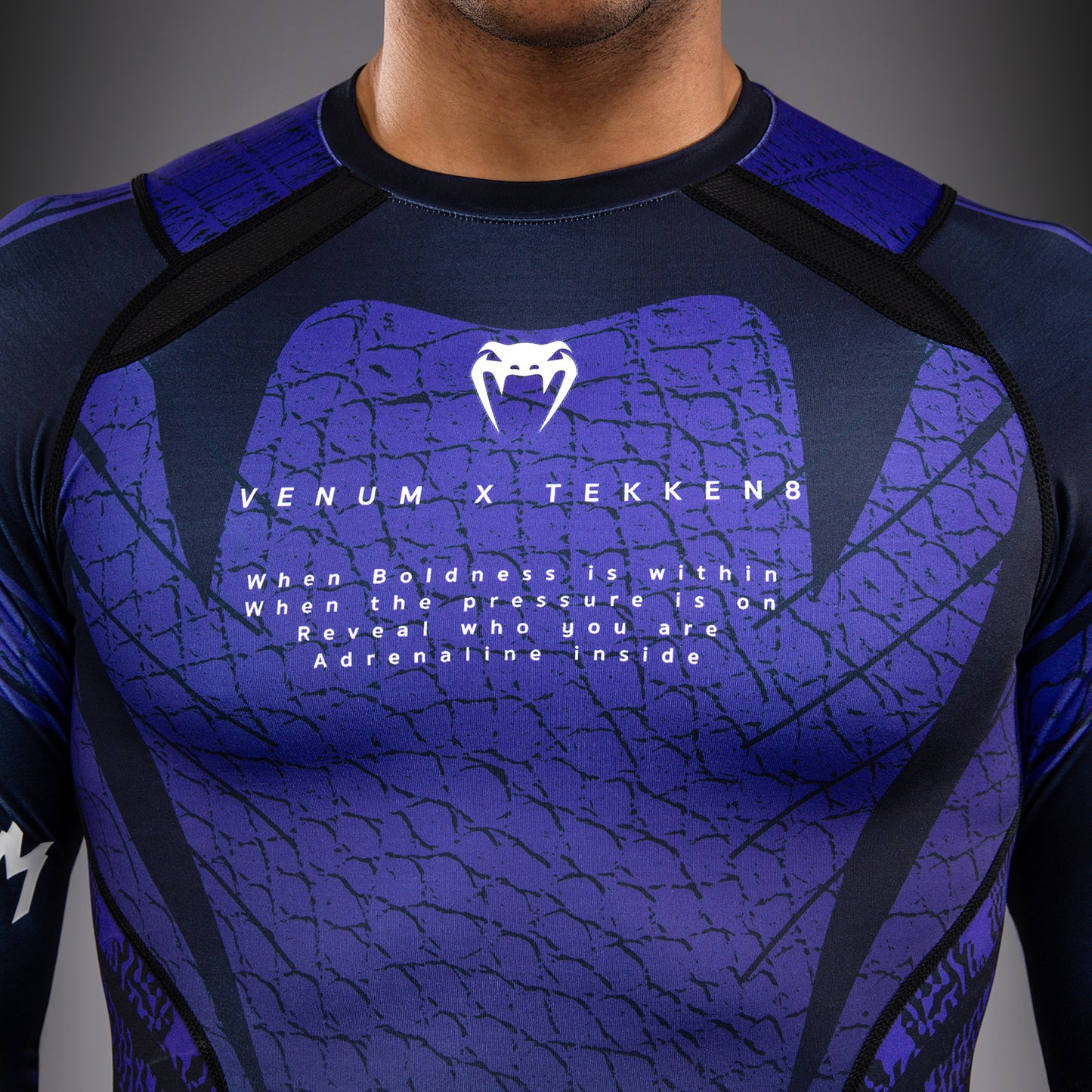 Venum x TEKKEN 8 Long Sleeve Rashguard - Kazuya - Black/Purple