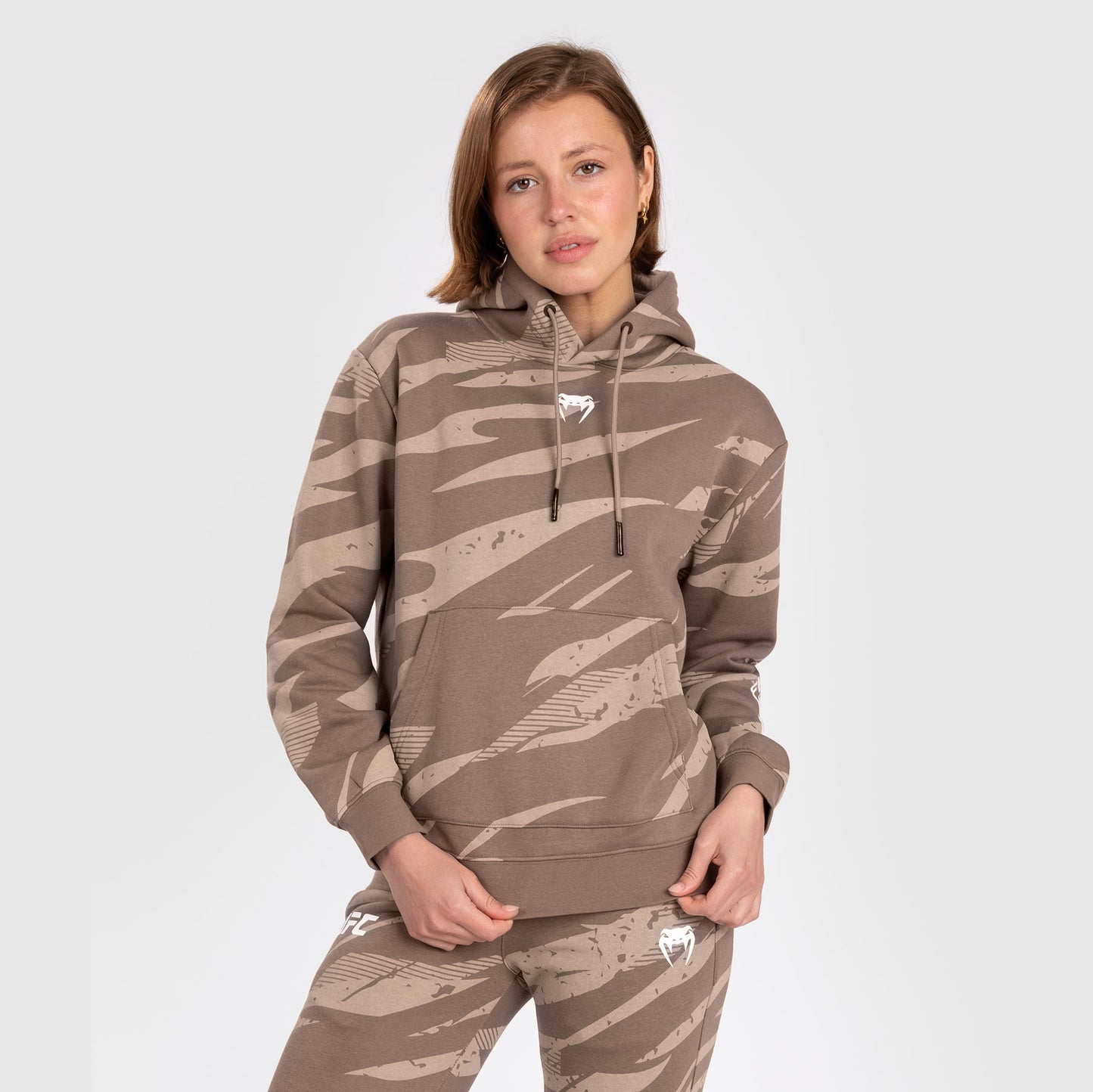 UFC Adrenaline by Venum Fight Week Women’s Pullover Hoodie - Desert Camo