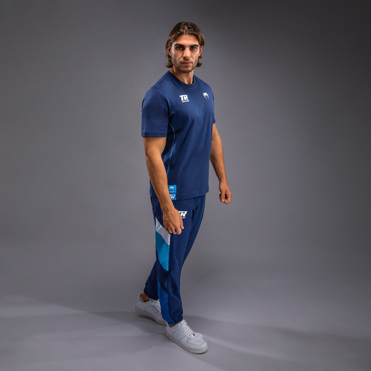Venum x Top Rank Original Men's T-Shirt - Navy Blue
